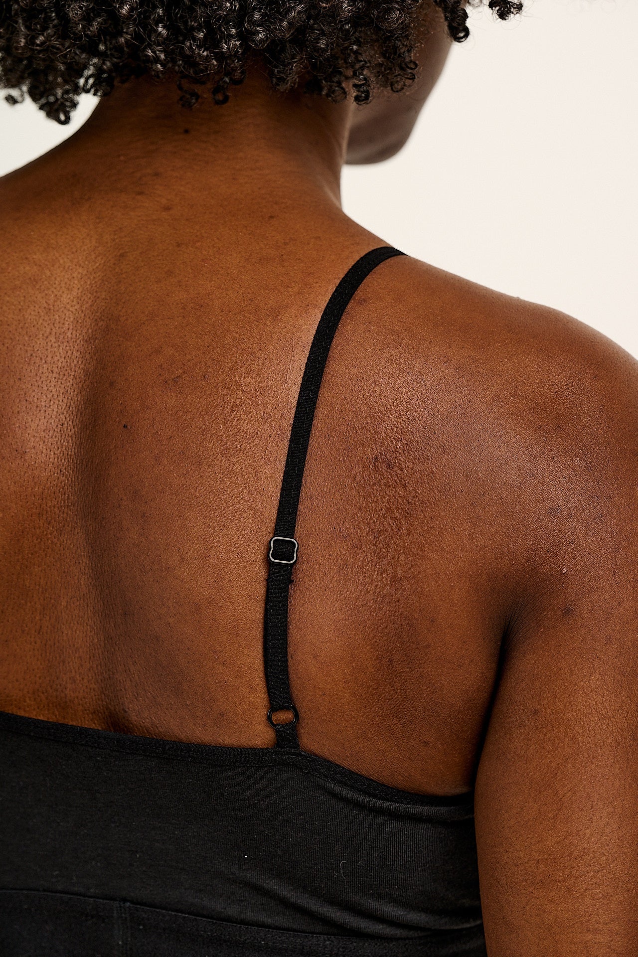 Ruby - Crop Top Cotton & Bamboo Bralette in Black