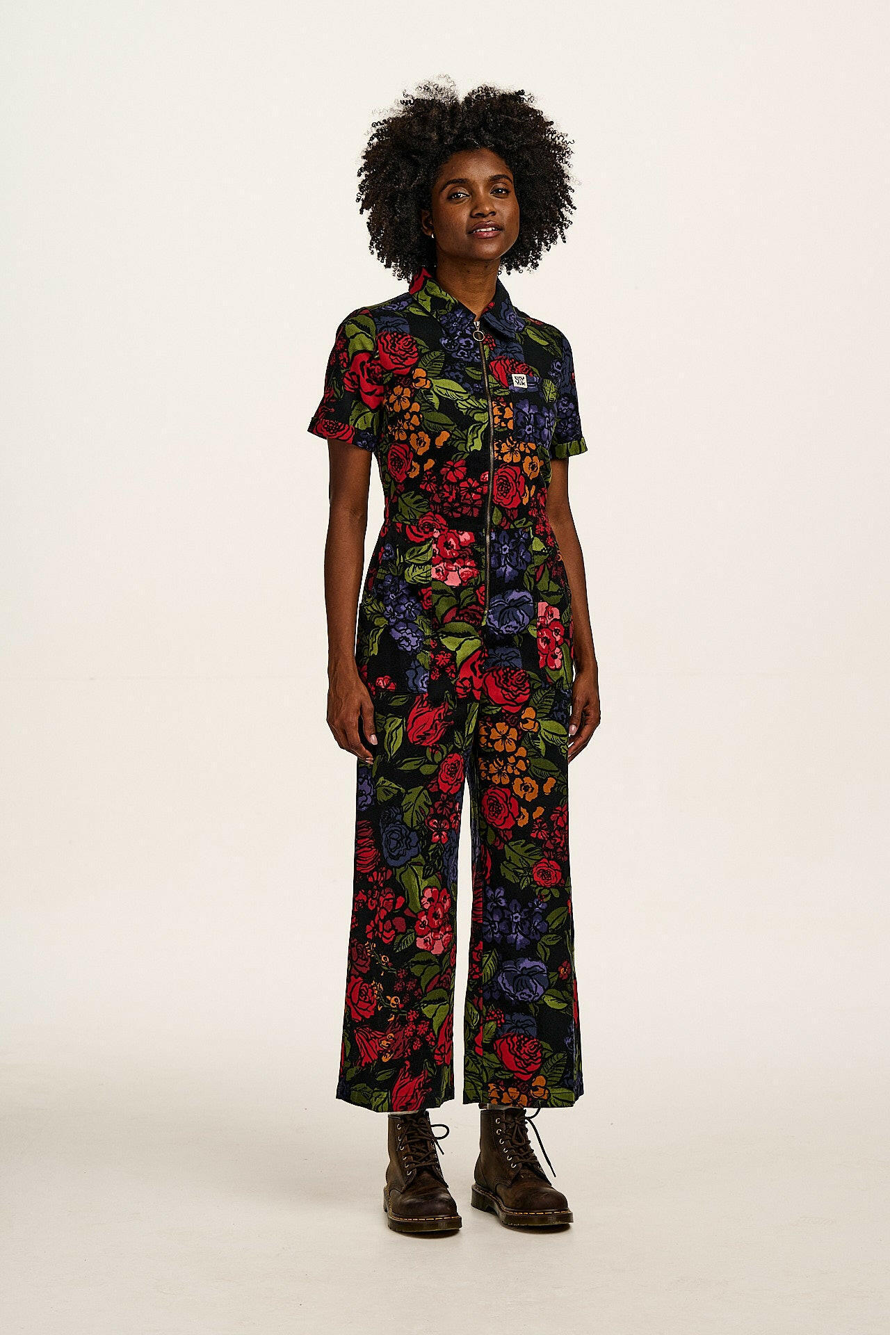 Ragan - Cotton Jumpsuit in Maria Print