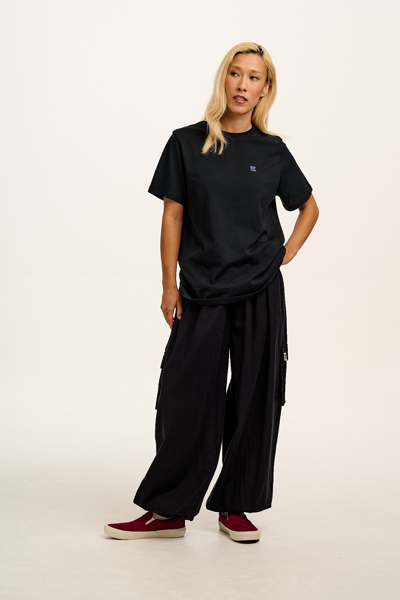 Denver - Cotton T-Shirt in Black