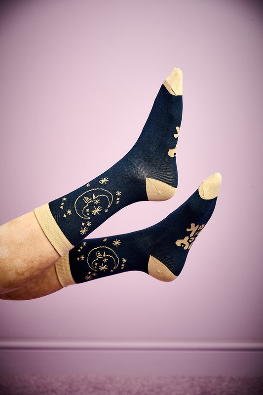 JoJo - Cotton Socks in Celestial Print