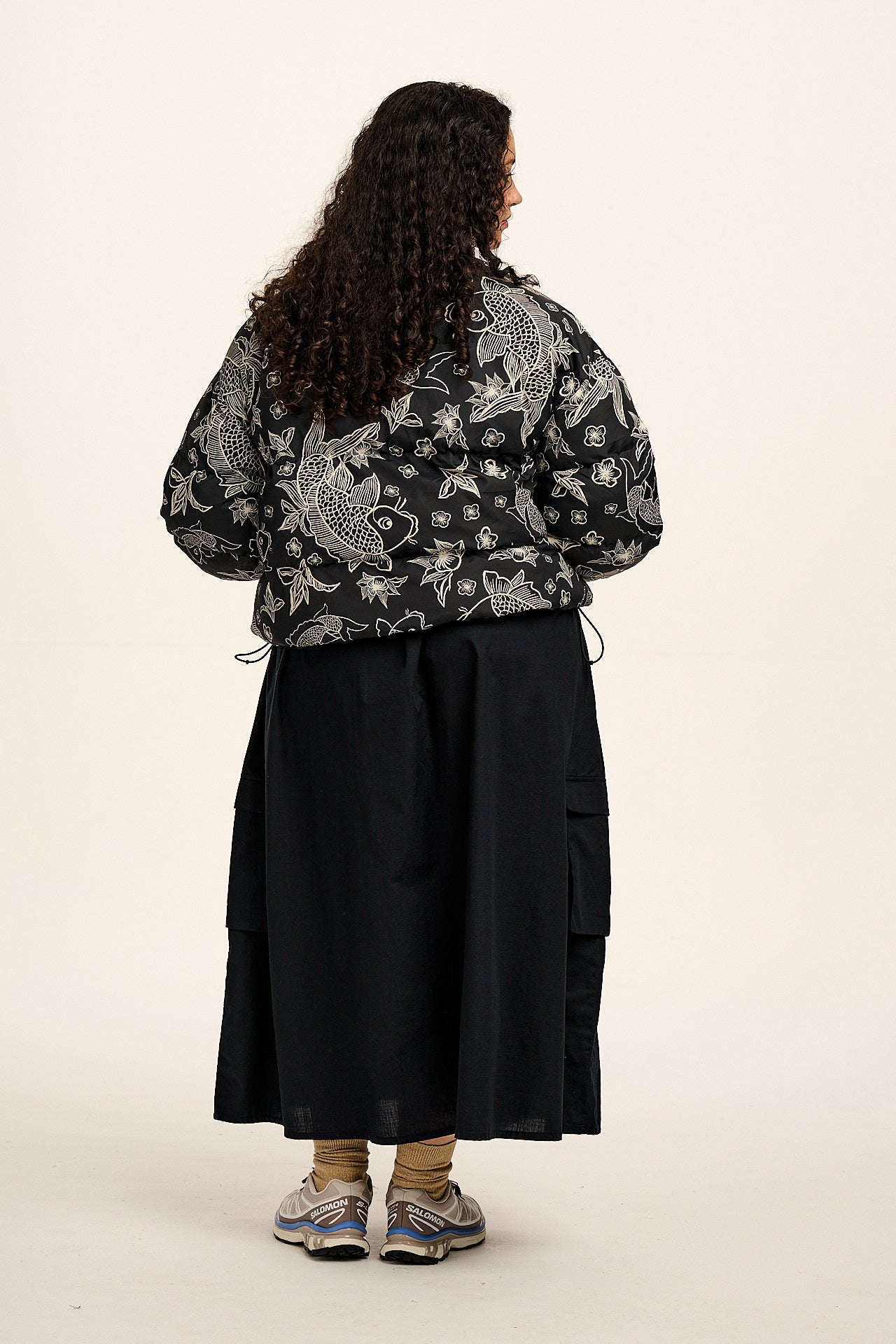 Paloma - Puffer Jacket in Koi Print