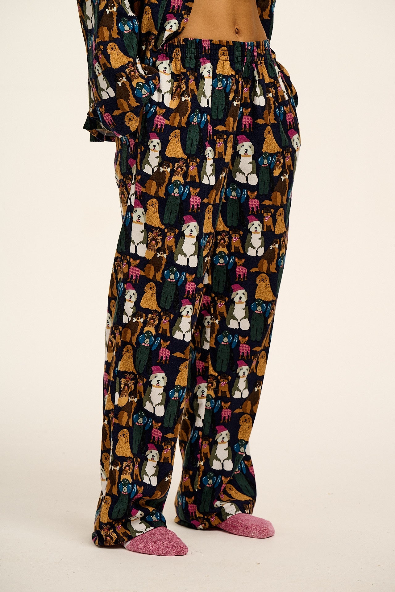 Dreamer - Brushed Cotton Pyjamas Set in Puppy Club