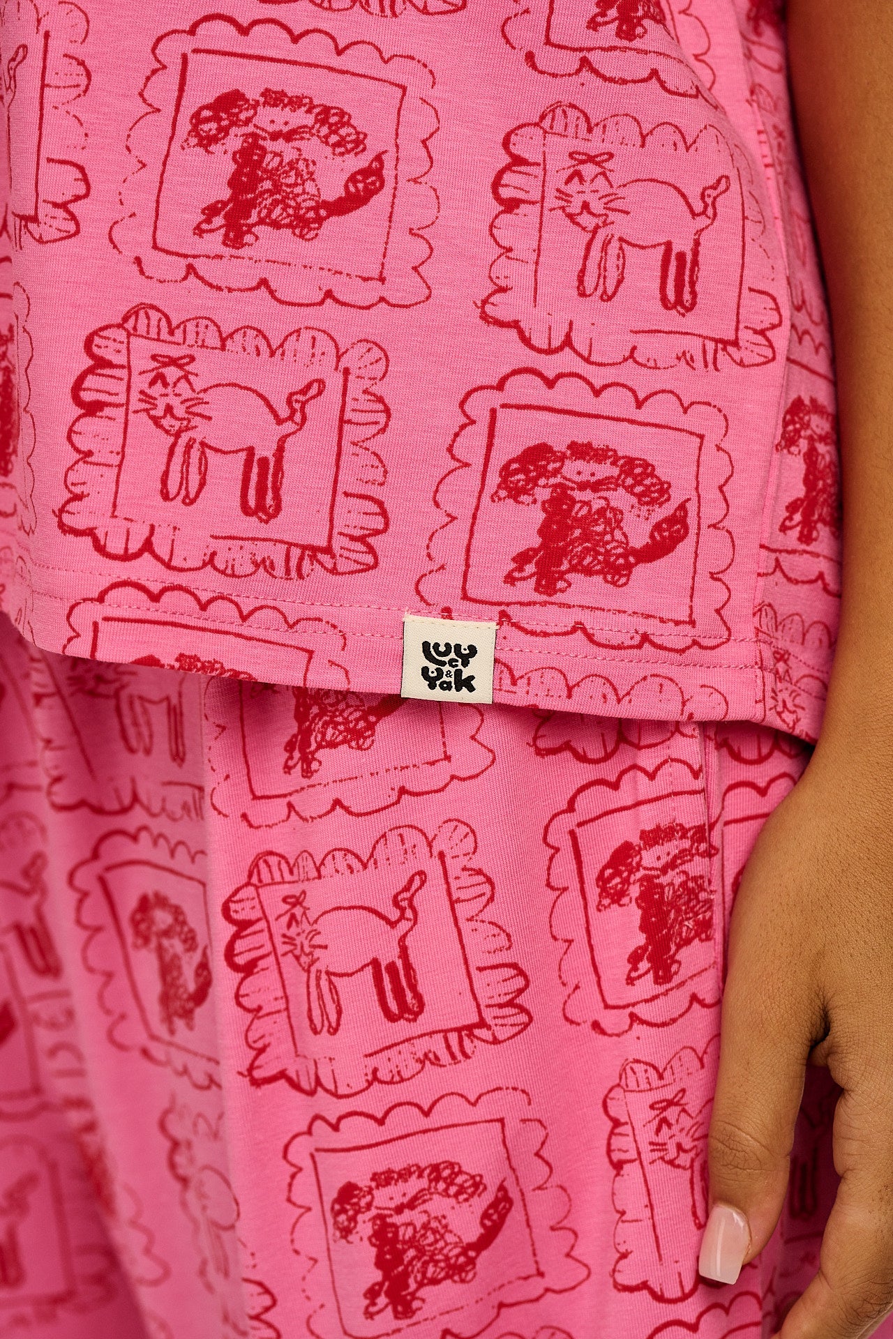 Sabrina - Soft Cotton Pyjamas in Cats & Dogs