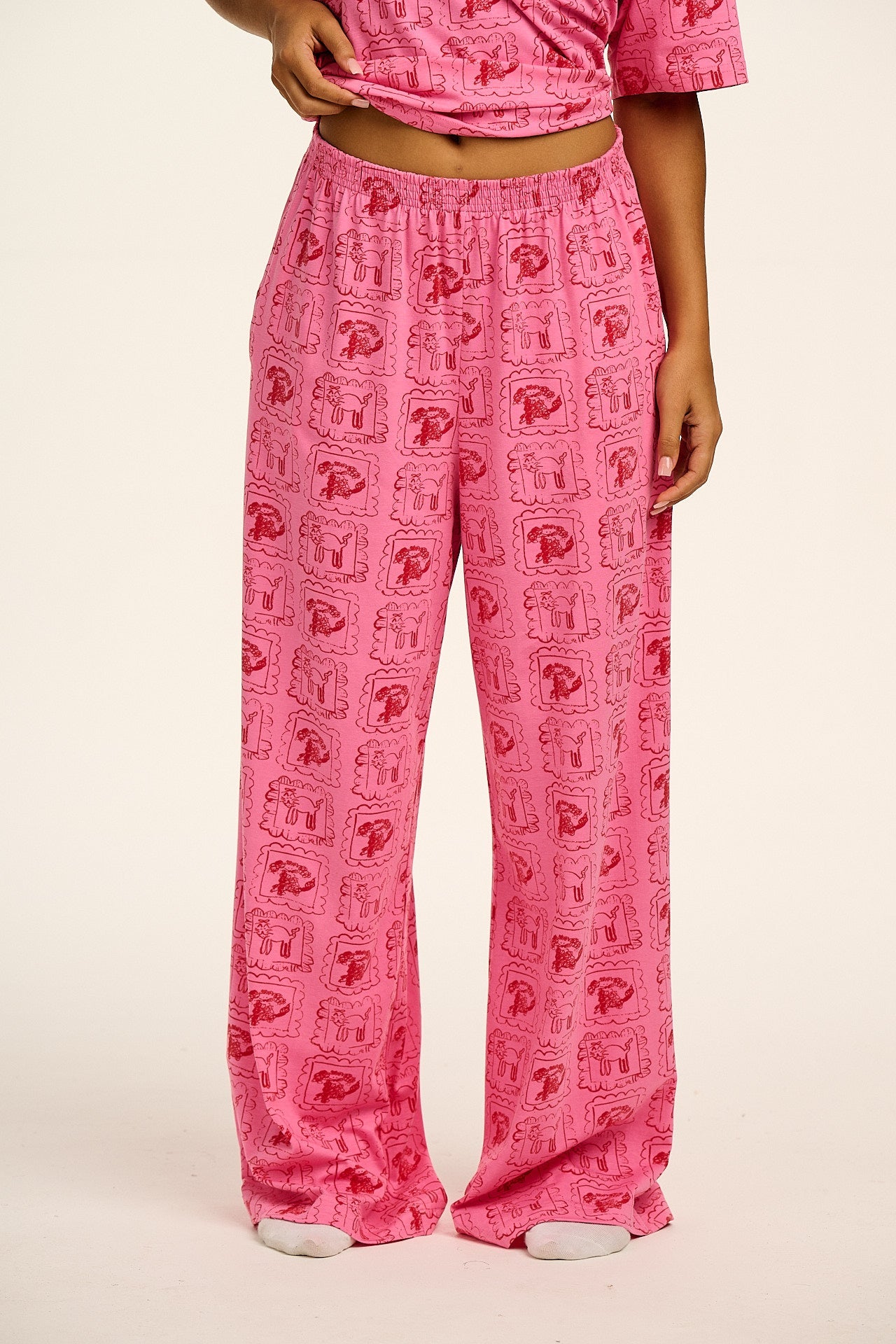 Sabrina - Soft Cotton Pyjamas in Cats & Dogs