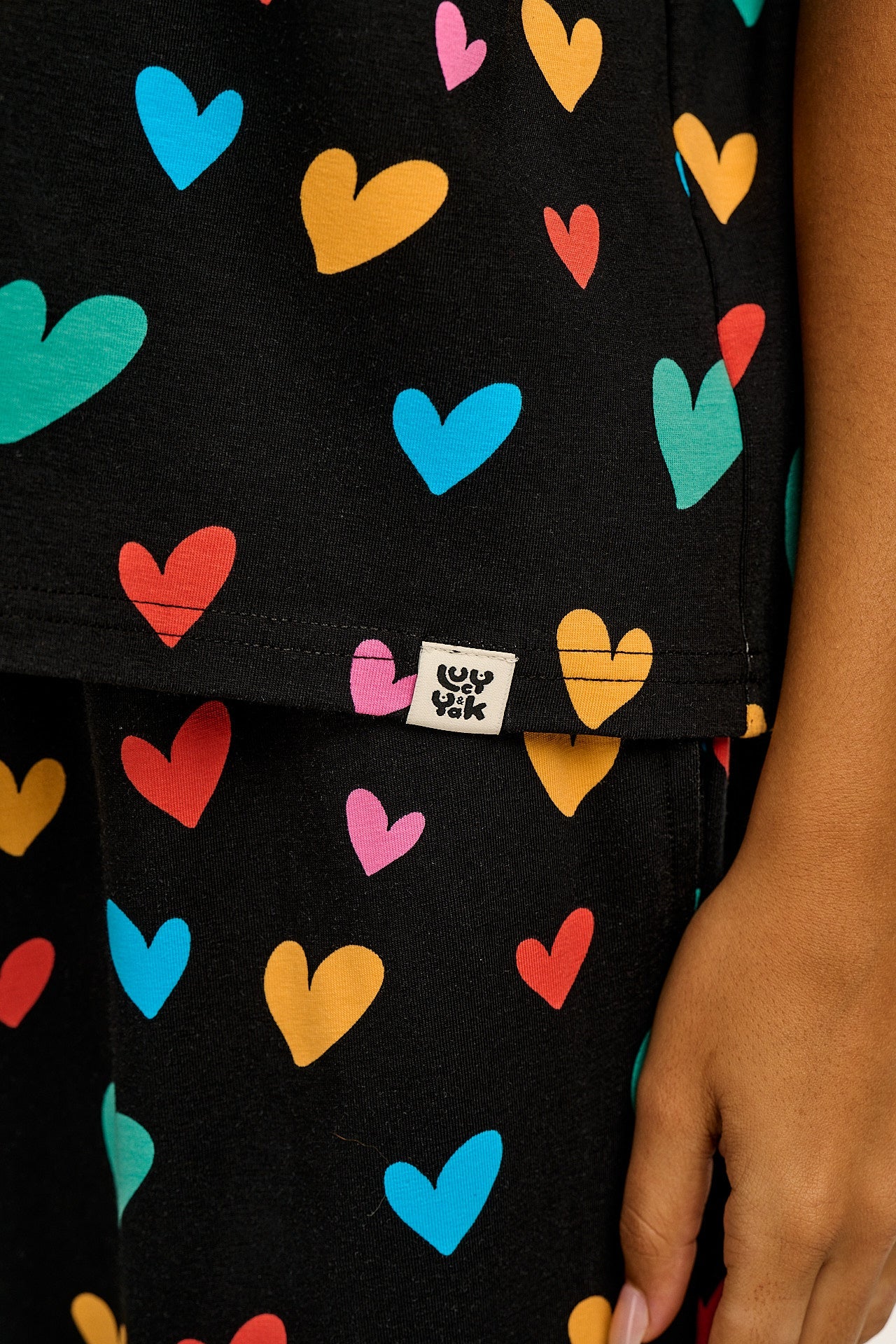 Sabrina - Soft Cotton Pyjamas in Multi Cupid