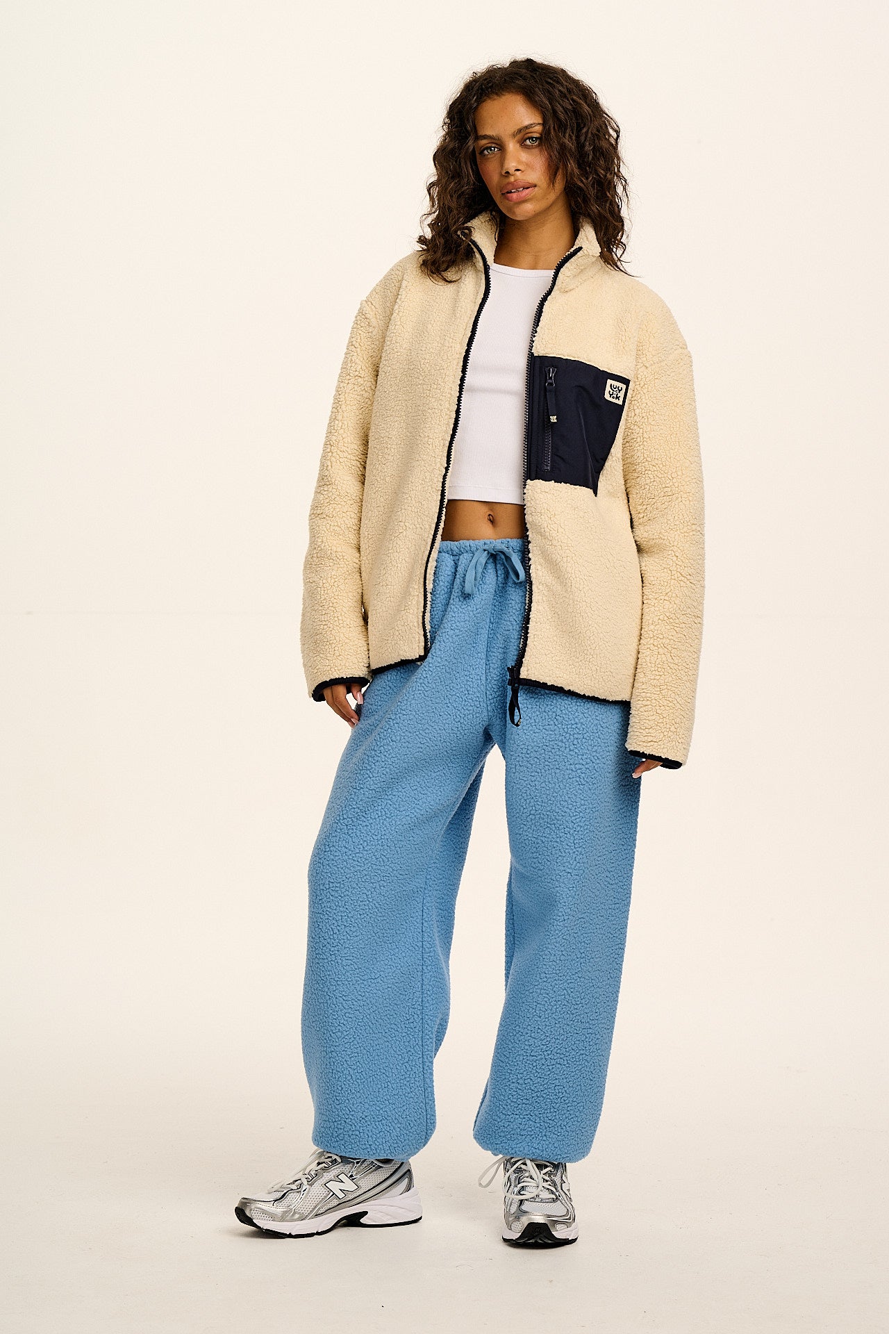 Hana - Polar Fleece Jogger in Sky Blue