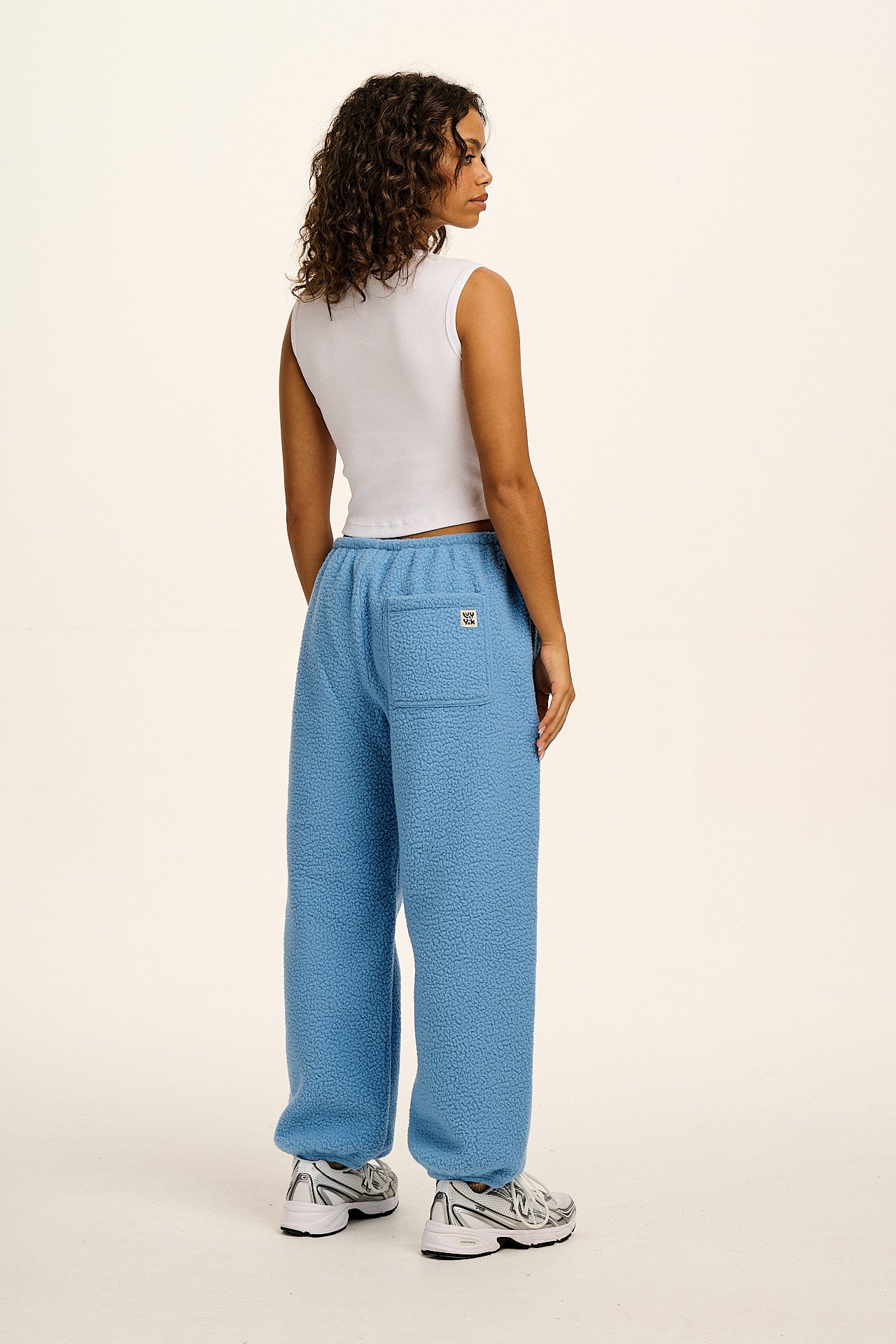 Hana - Polar Fleece Jogger in Sky Blue