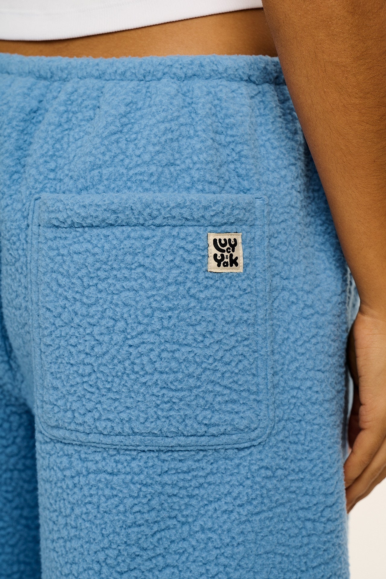 Hana - Polar Fleece Jogger in Sky Blue