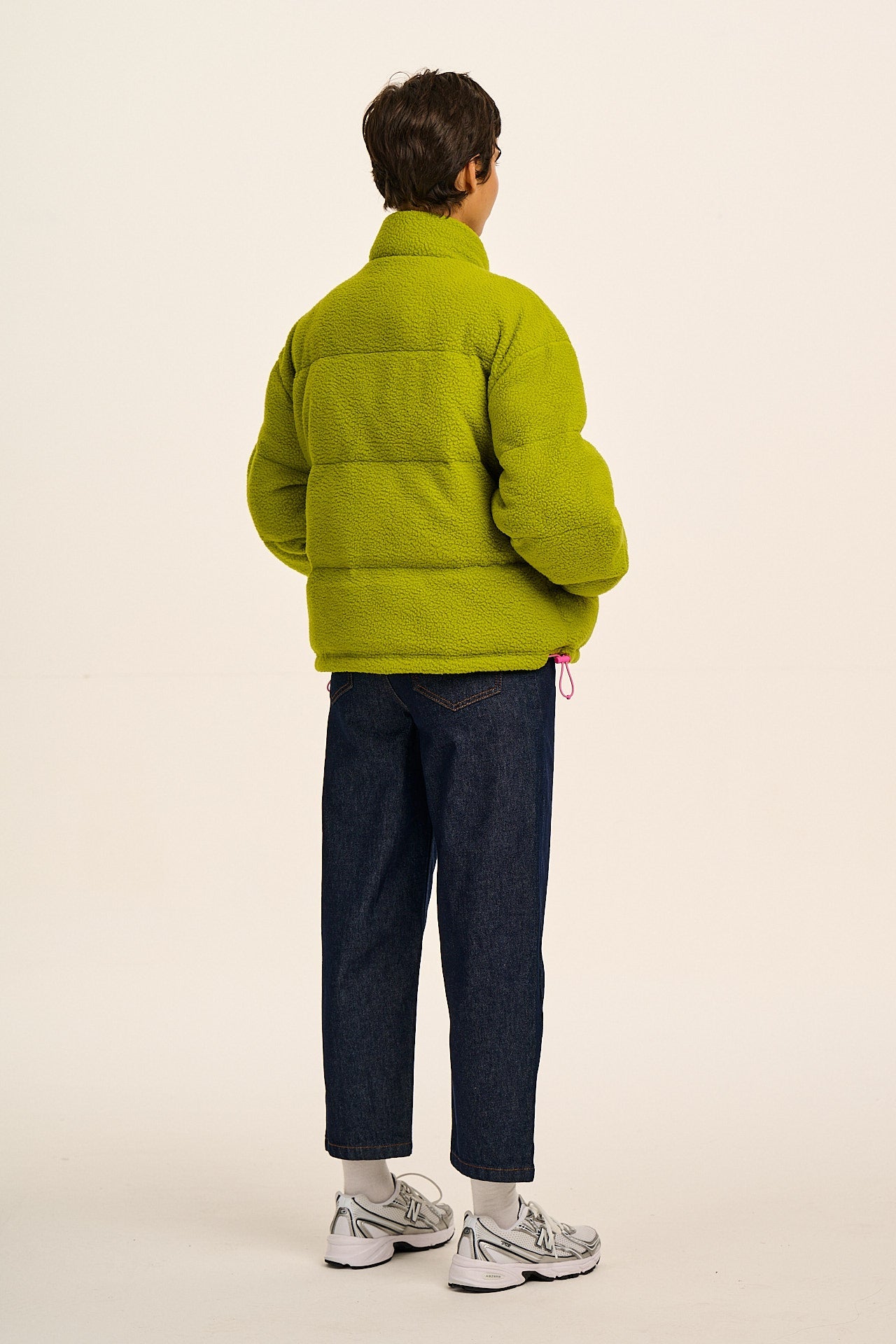 Paloma - Borg Puffer Jacket in Green