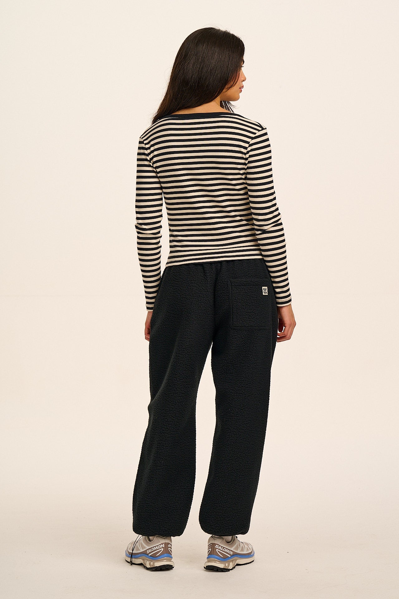 Hana - Polar Fleece Jogger in Black