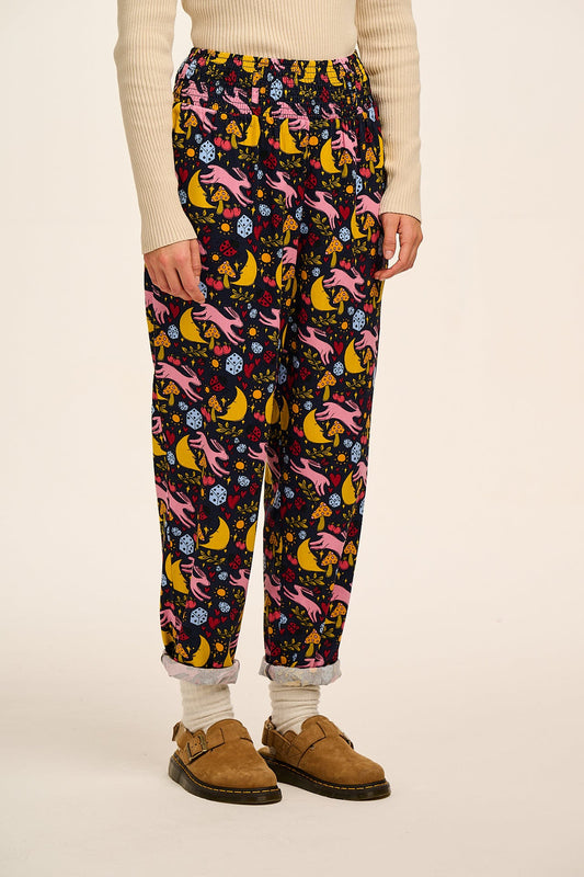 L.E. Alexa - Cotton Trousers in Bunnies Print