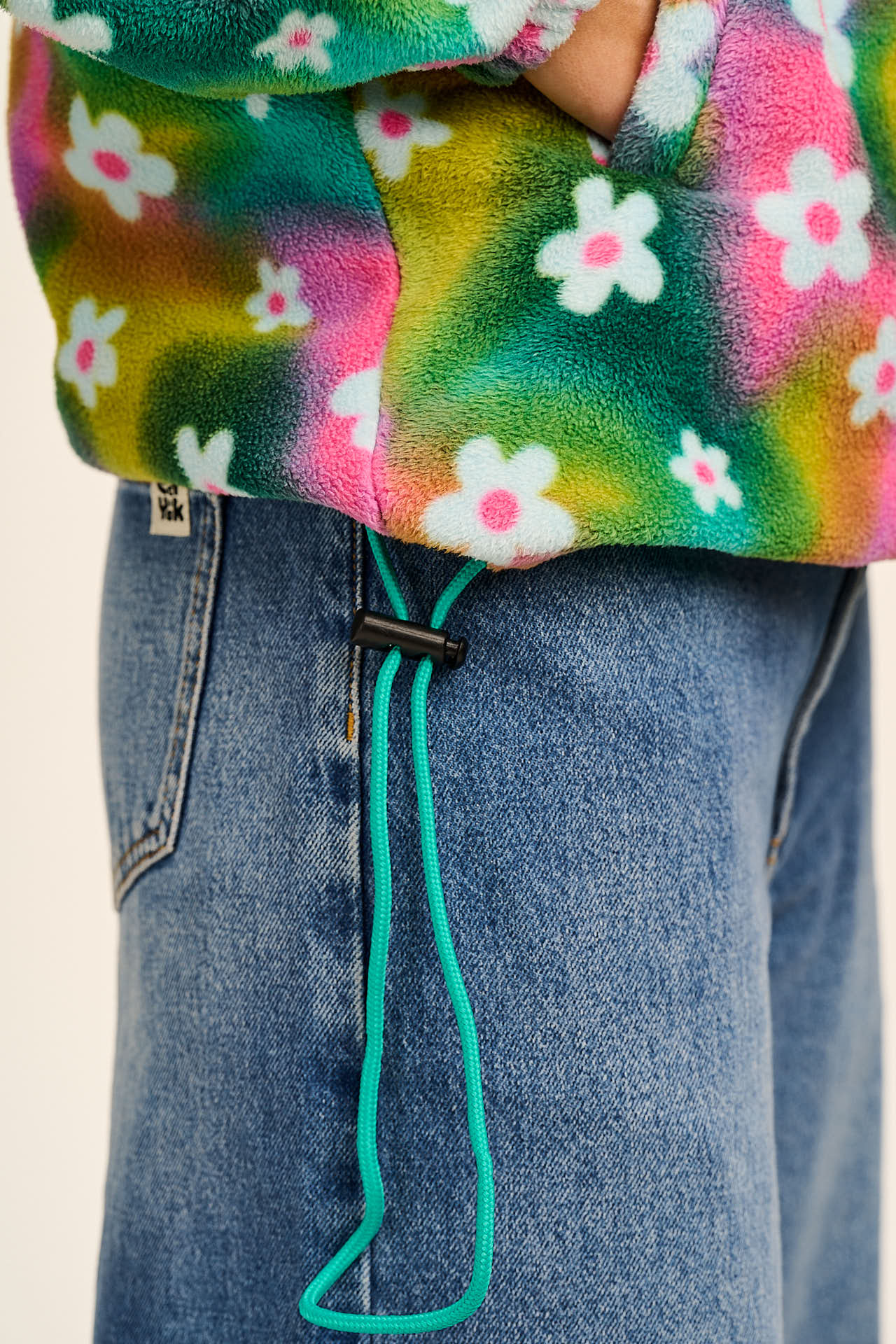 Stevie - Soft Polar Fleece in Tie Dye Daisy Lu