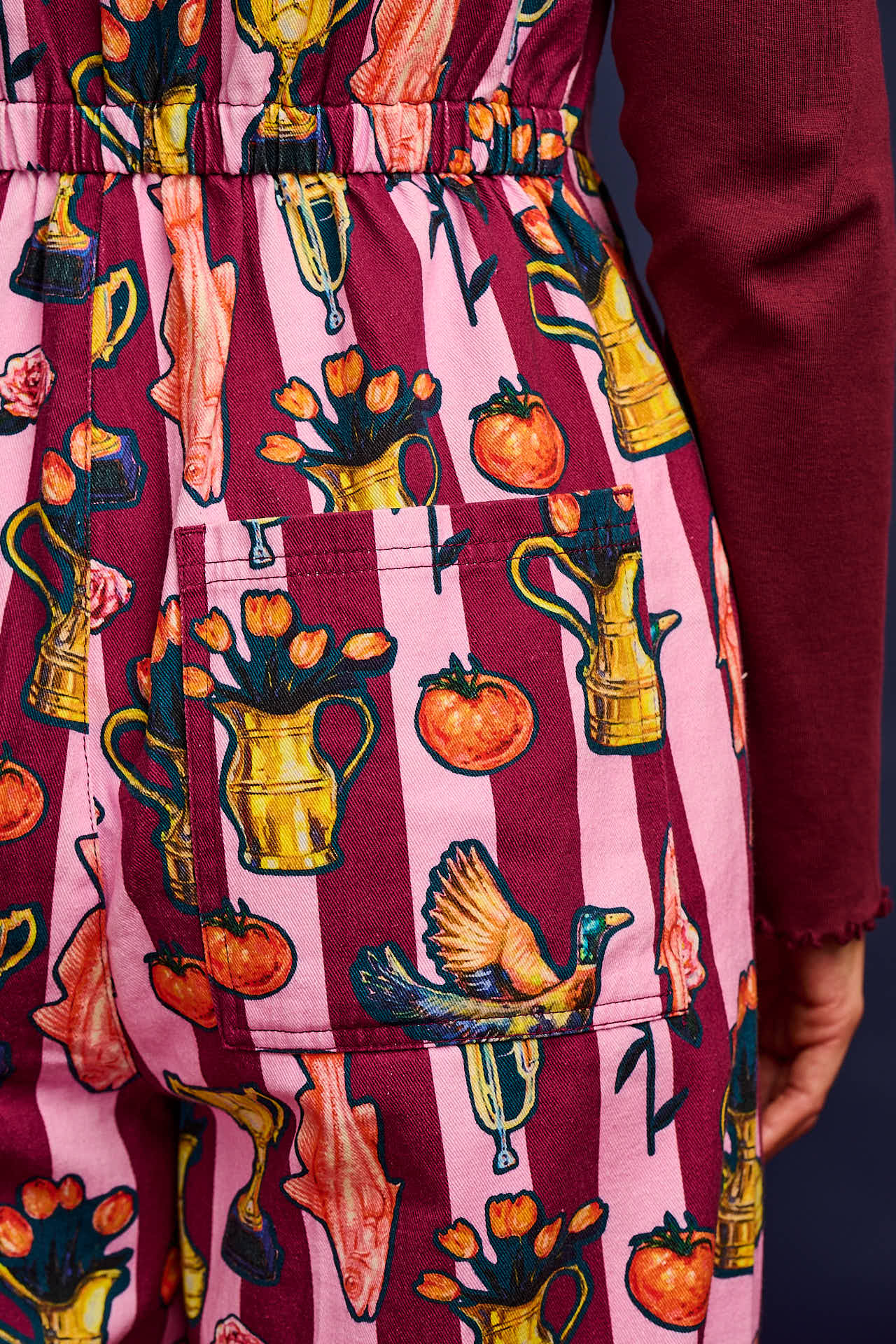 L.E. Ragan - Cotton Jumpsuit in Artist Print by Emily Furr & Yak