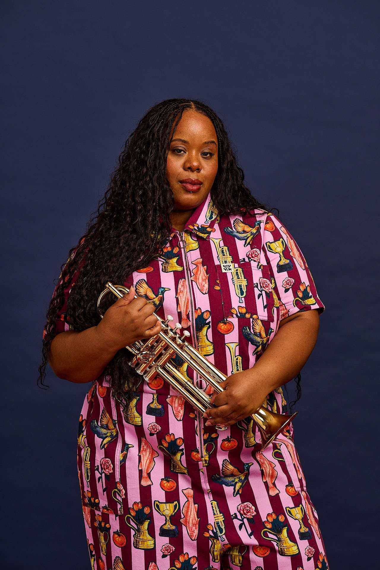 L.E. Ragan - Cotton Jumpsuit in Artist Print by Emily Furr & Yak