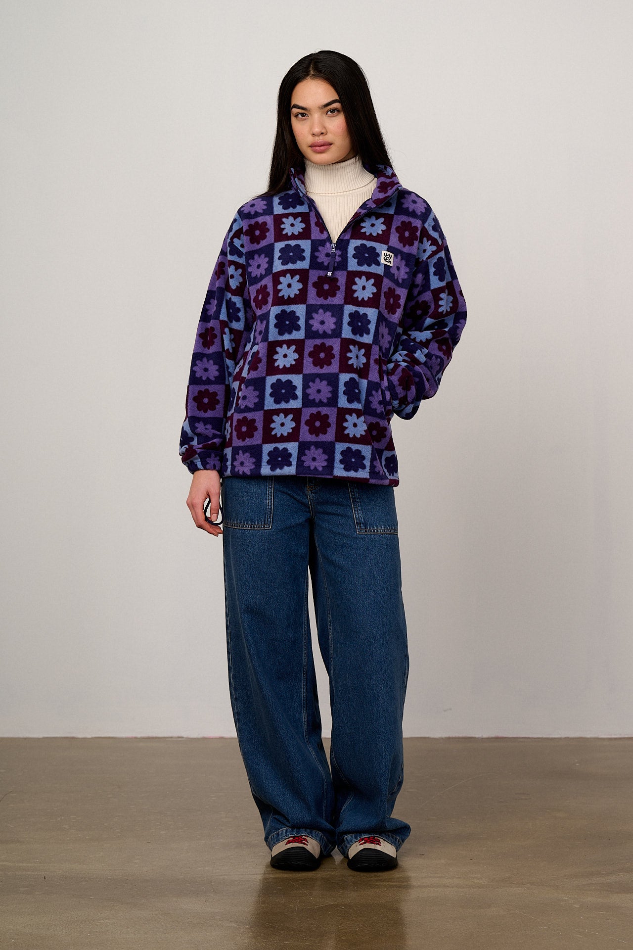 Stevie - Polar Fleece in Delano Check