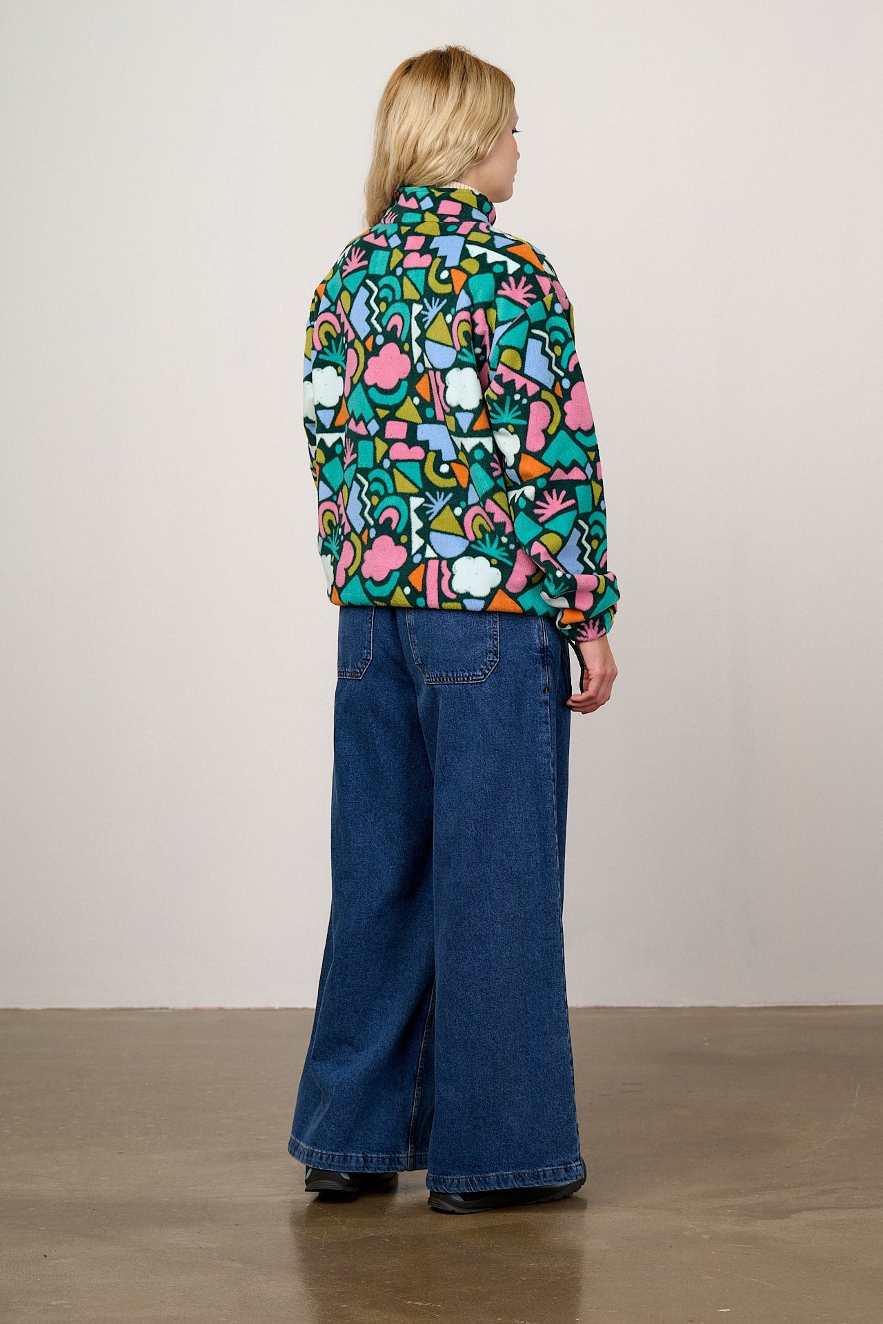 Stevie - Polar Fleece in Bold Shapes