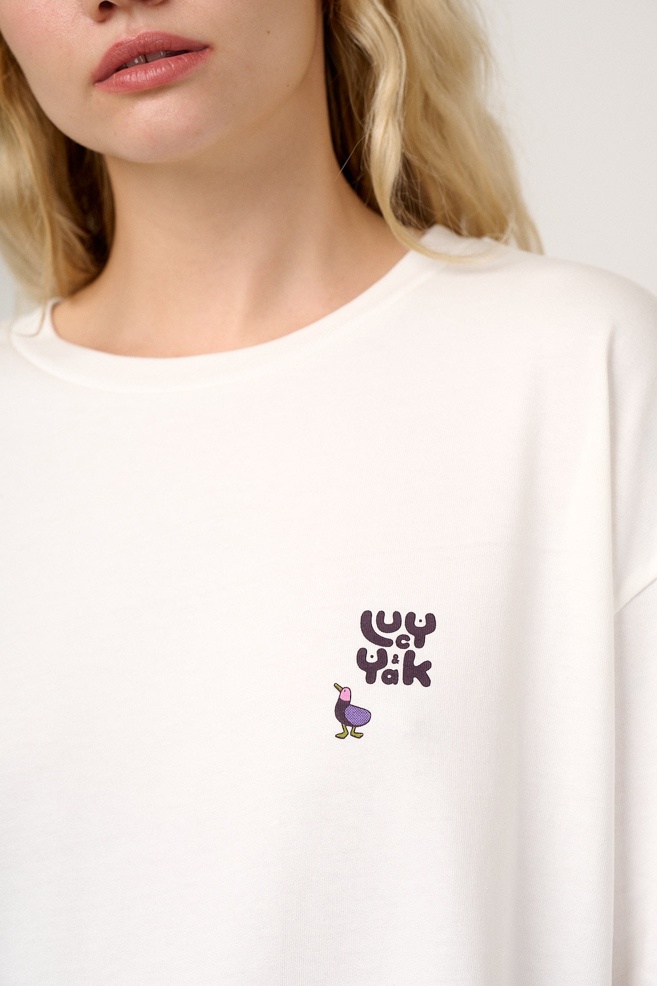 Benny - Oversized Heavyweight Cotton T-Shirt in Musical Cat