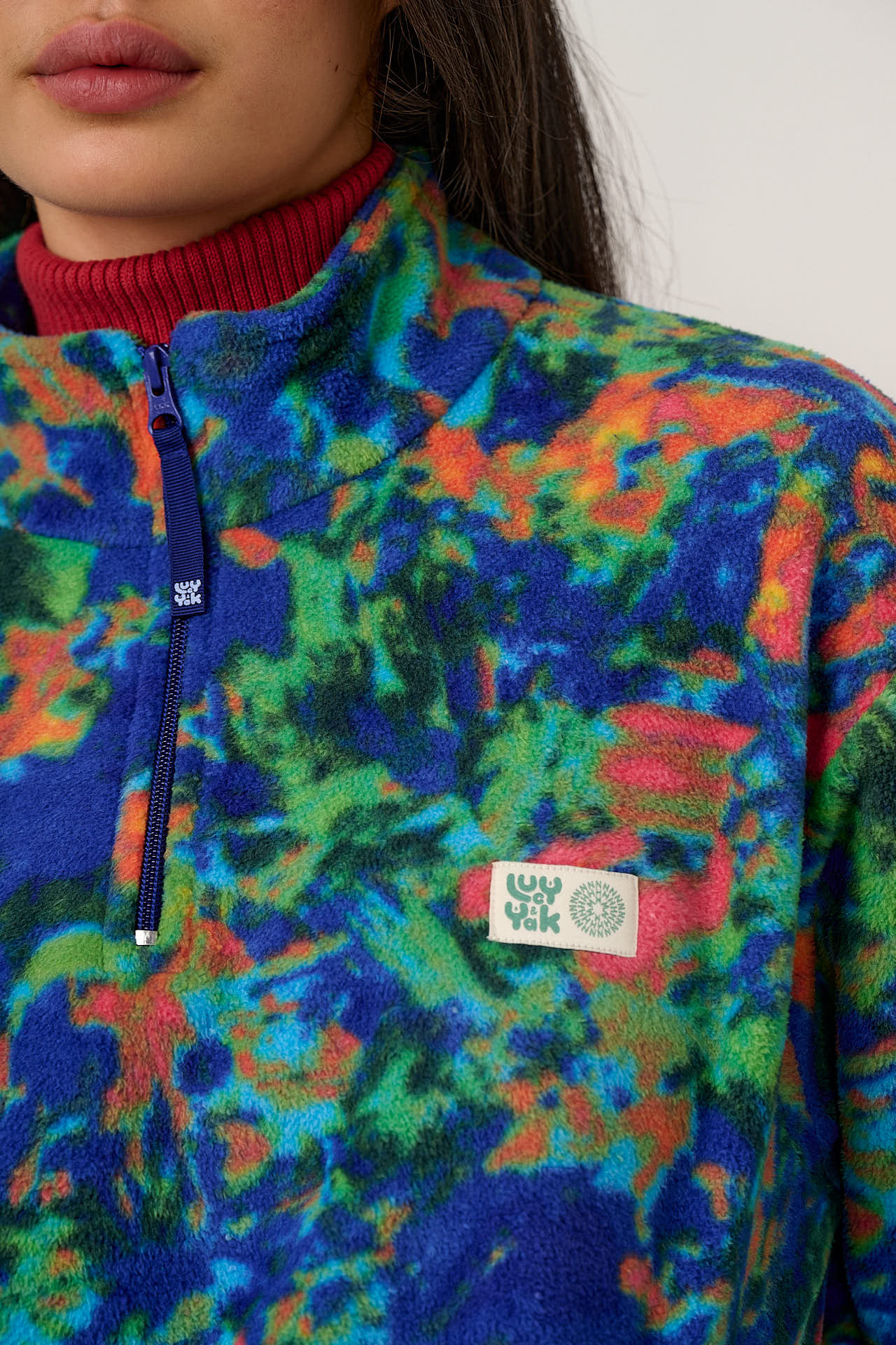 L.E. Stevie - Polar Fleece in Digital Blur Natural History Museum & Yak