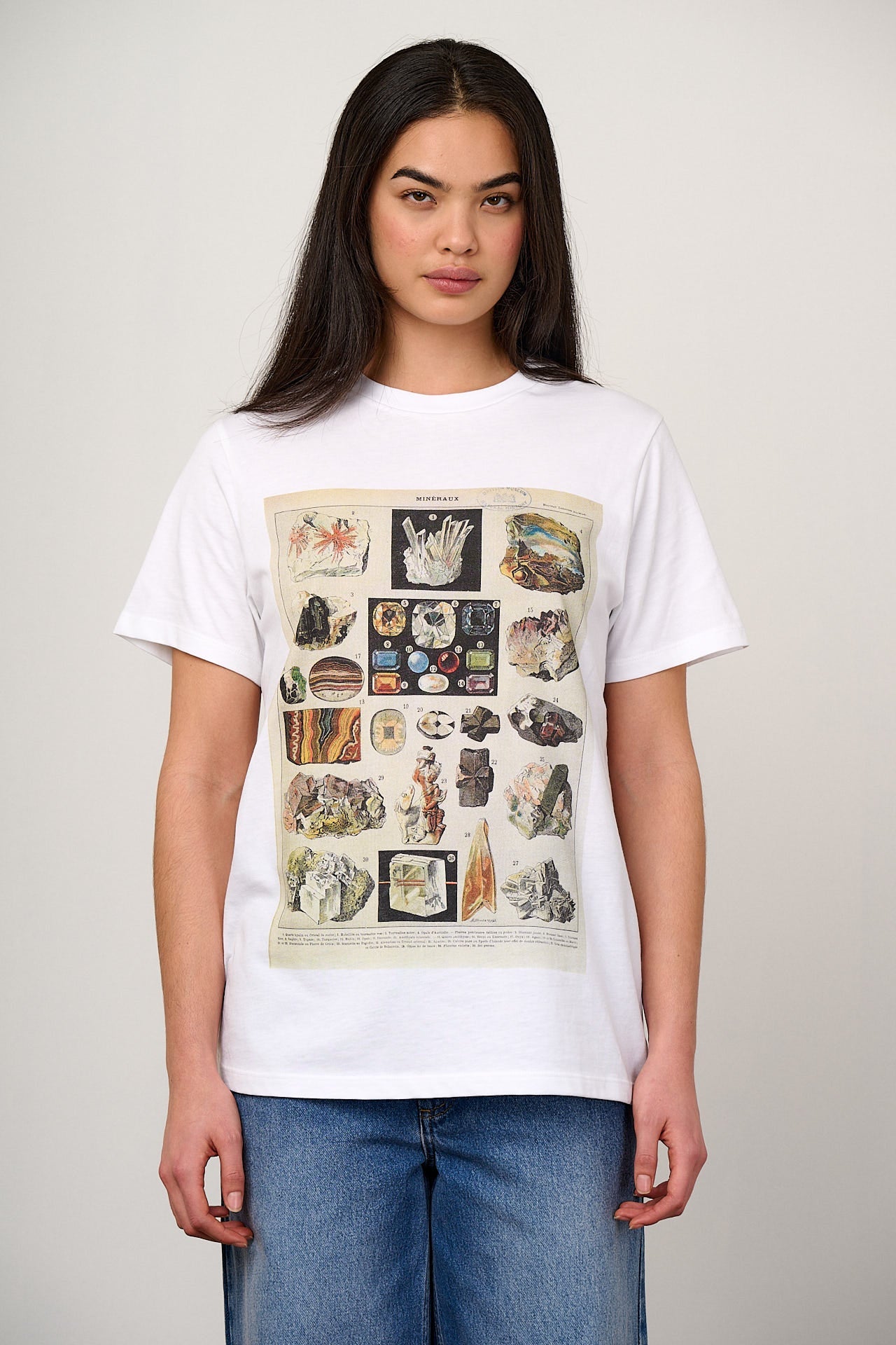 L.E. Denver - Cotton T-Shirt in Minerals Natural History Museum & Yak