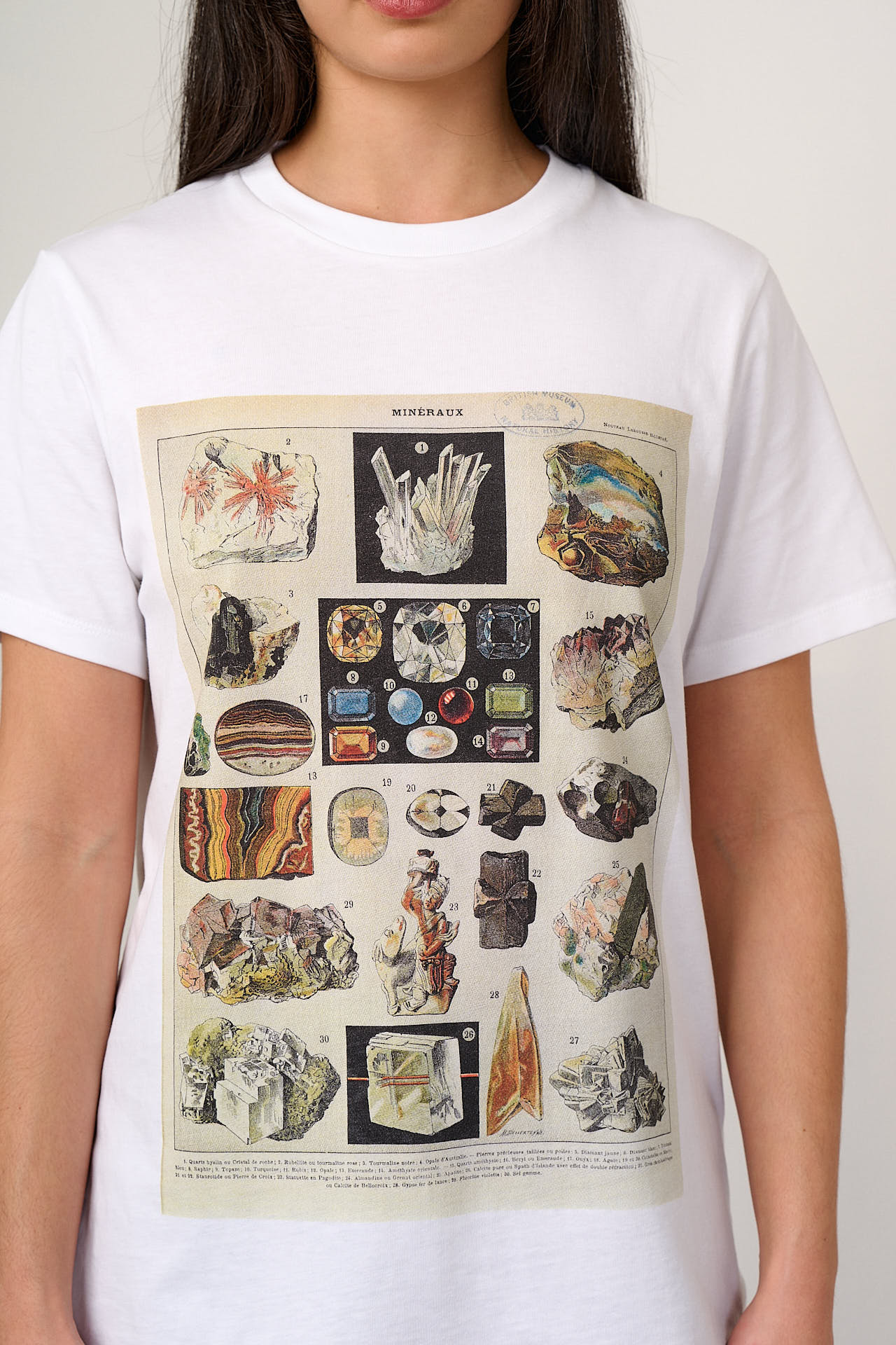 L.E. Denver - Cotton T-Shirt in Minerals Natural History Museum & Yak