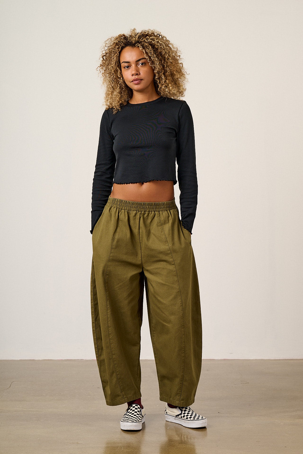 Hansel Long Sleeve Top - Organic Cotton in Black – Lucy & Yak US
