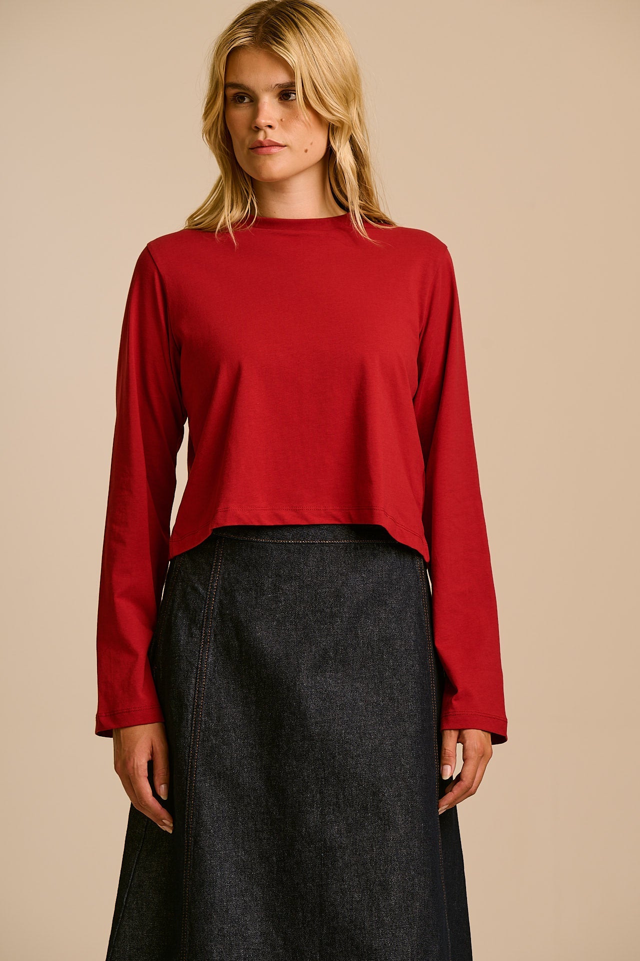 Mio - Organic Cotton T-shirt in Red