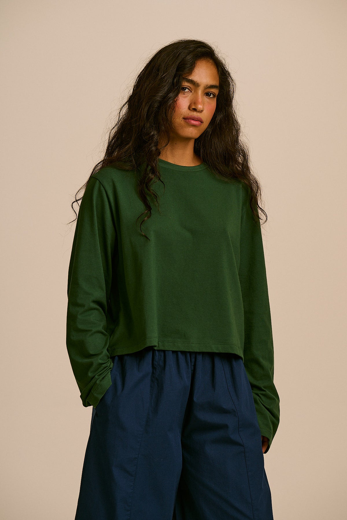 Mio T-Shirt - Cotton in Dark Green