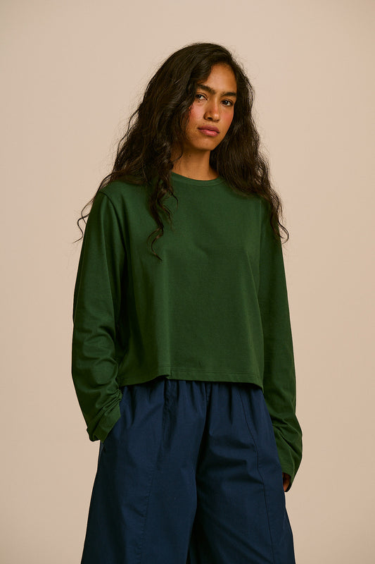 Mio T-Shirt - Cotton in Dark Green