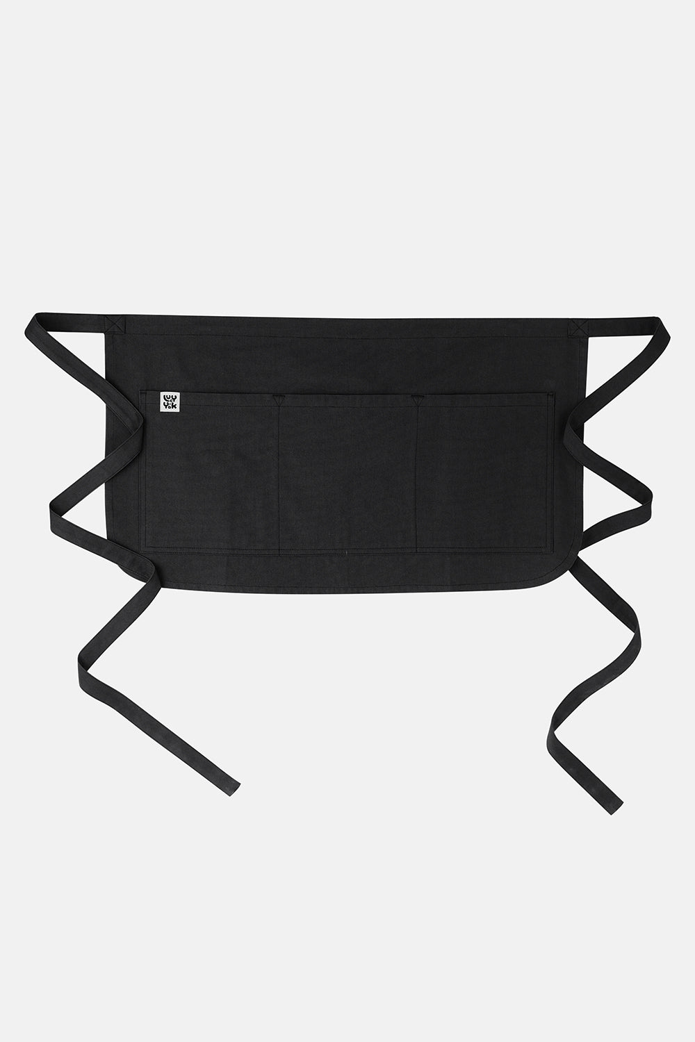 Millau - Midweight Cotton Waist Apron in Black