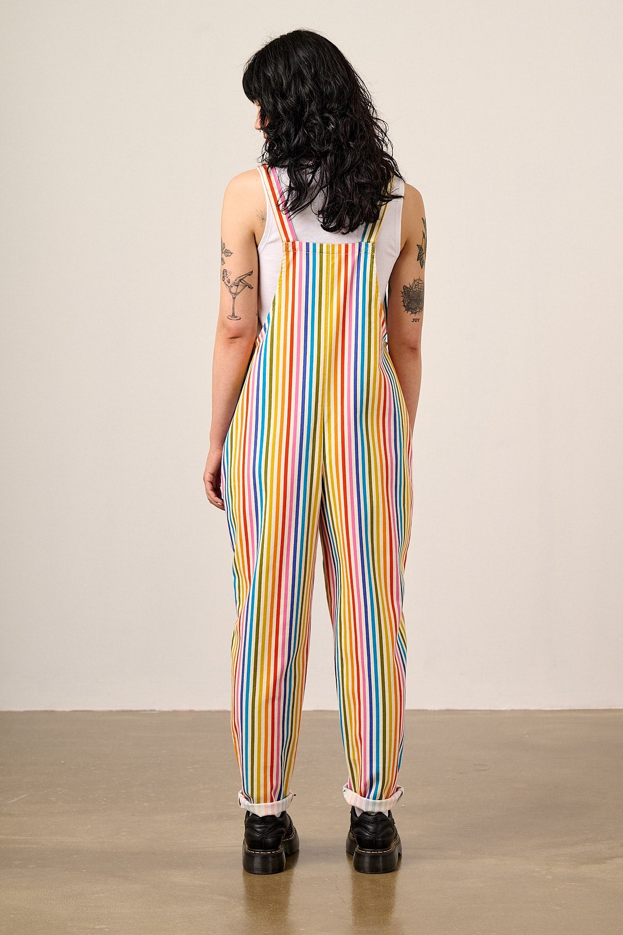 Original - Cotton Dungarees in Vintage Rainbow