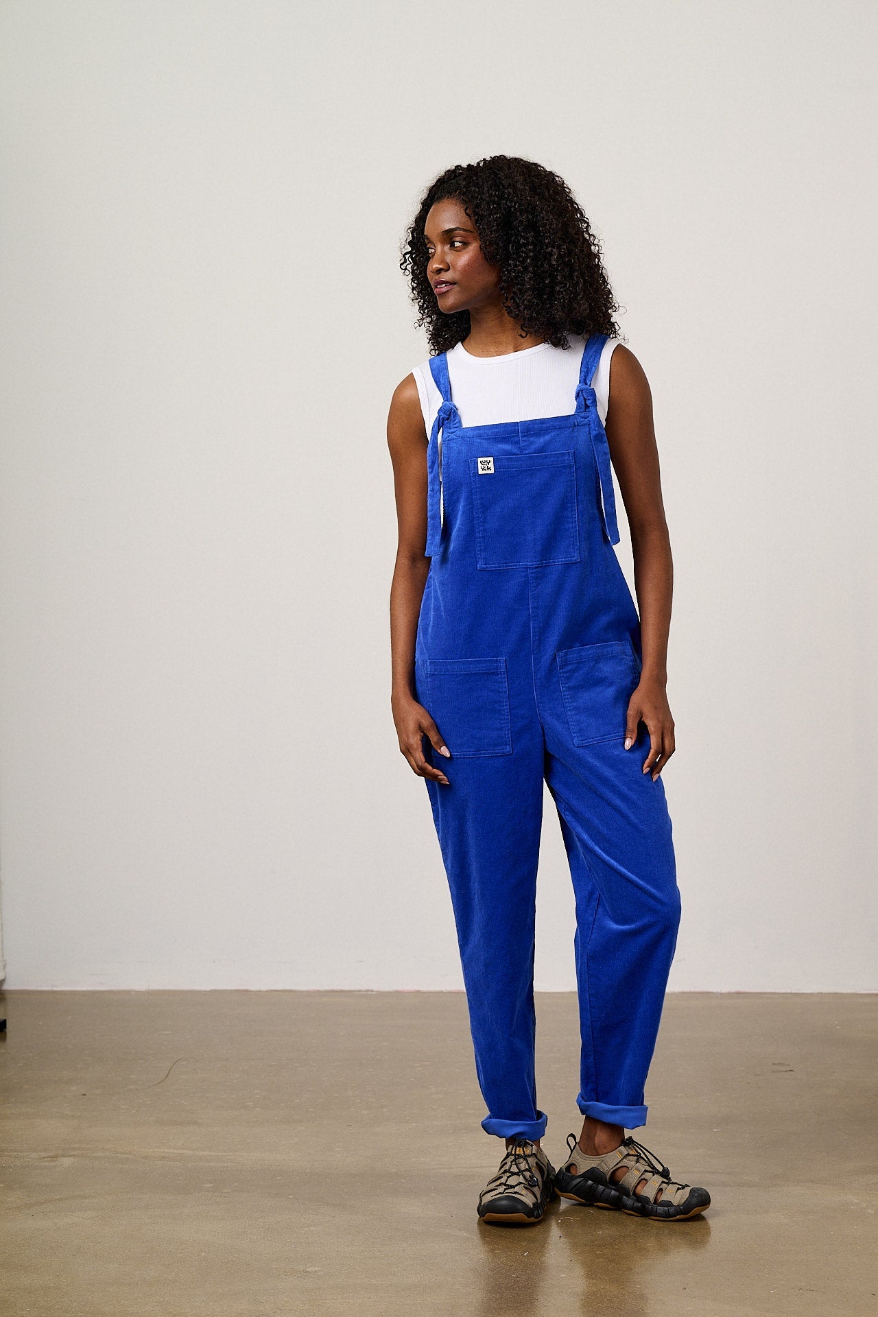 Original - Corduroy Dungarees in Cobalt Blue