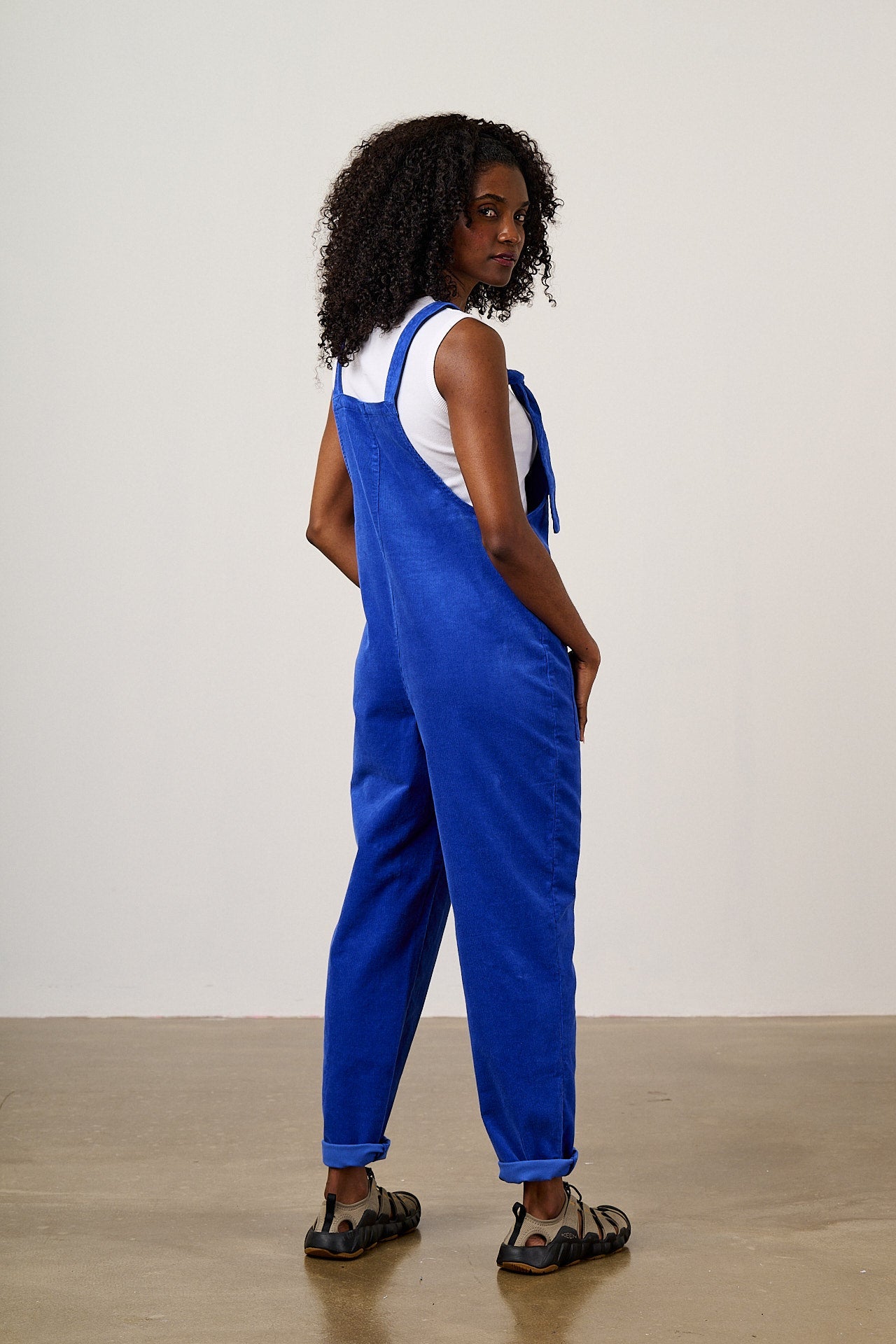 Original - Corduroy Dungarees in Cobalt Blue