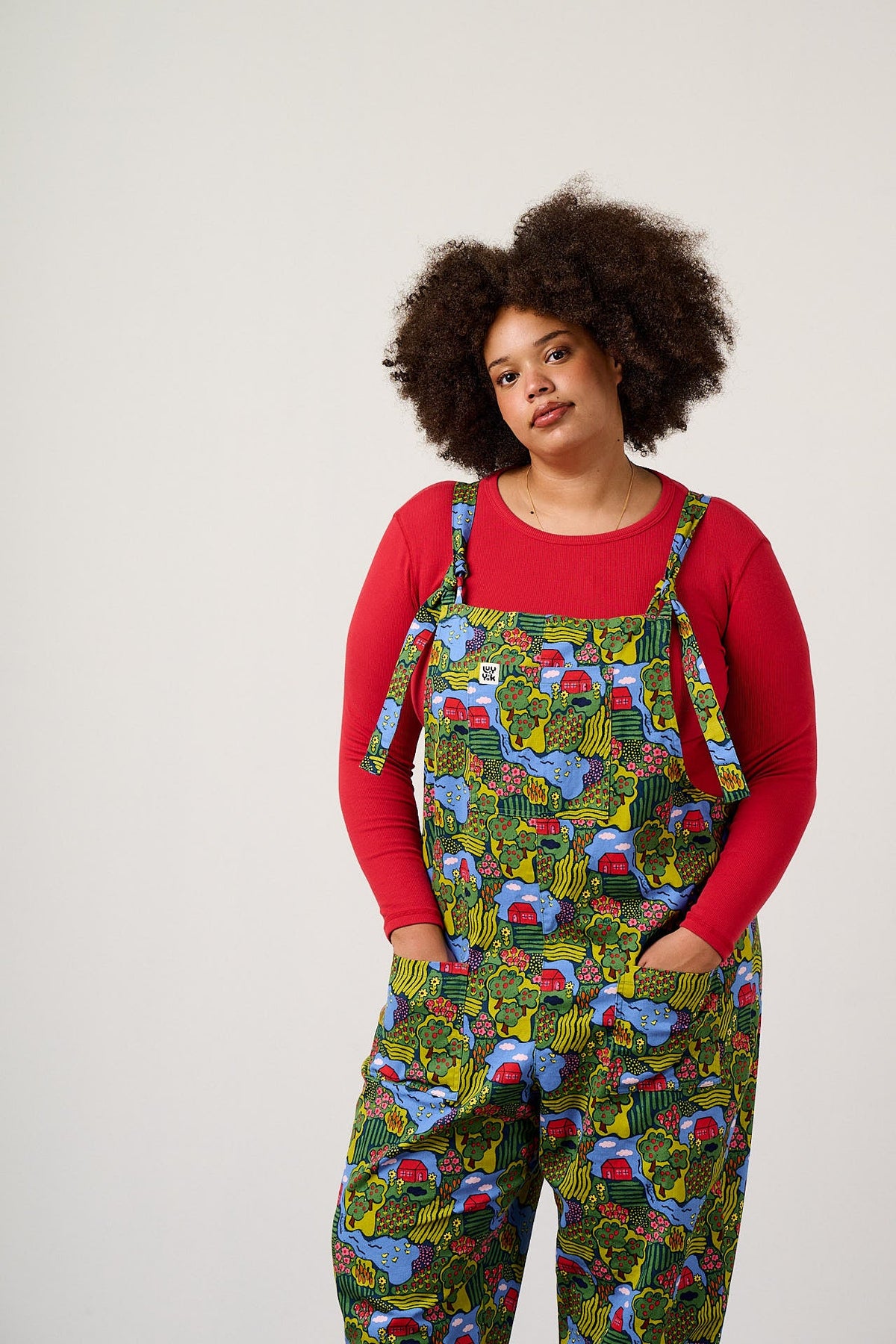 Original - Cotton Twill Overall in Farmyard Scene