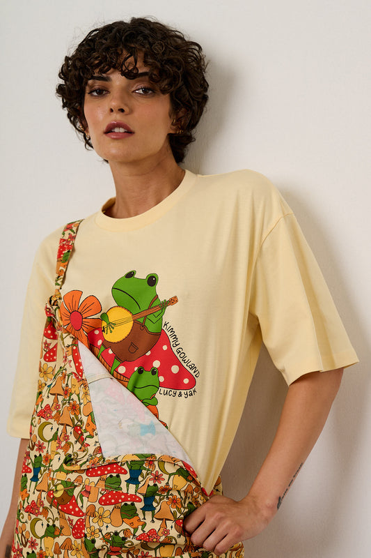 Benny - Oversized Cotton T-Shirt in Kimmy Gowland & Yak