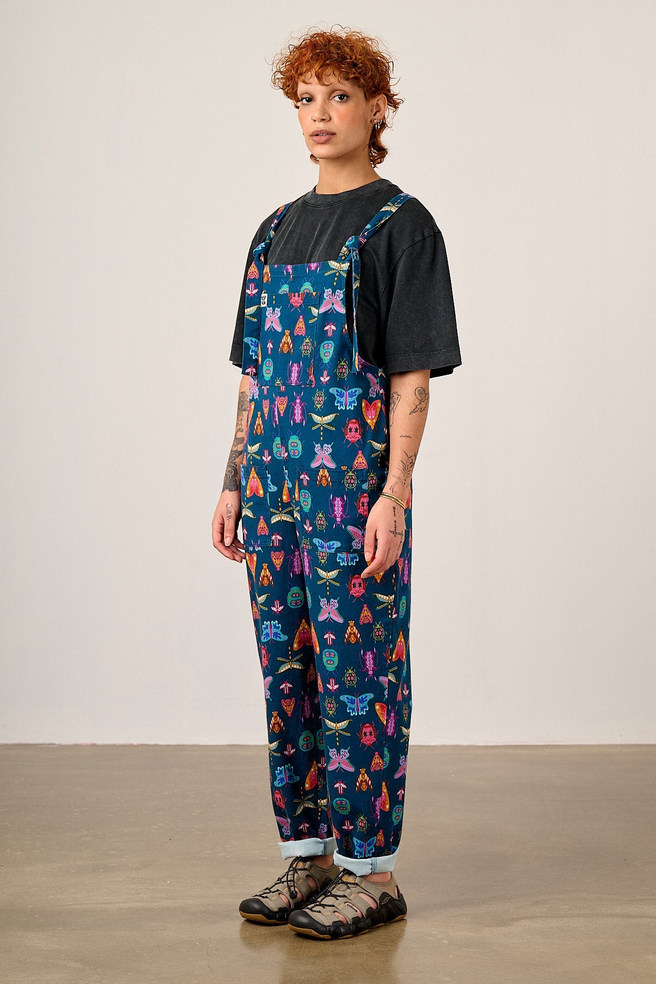 L.E Original - Cotton Dungarees In Navy Brooke Hornsby & Yak