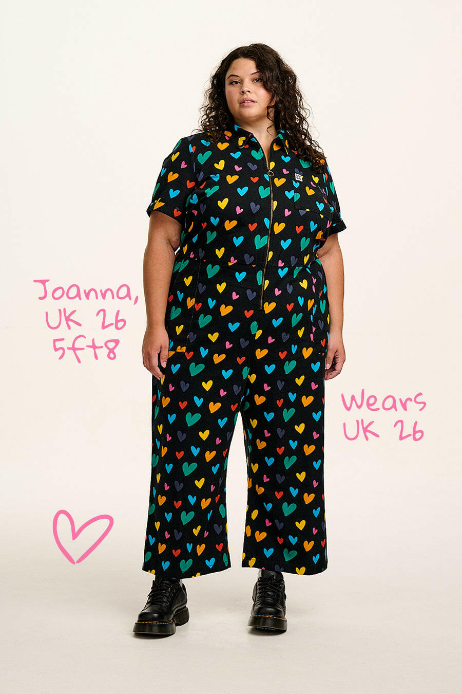 Ragan - Cotton Jumpsuit in Multi Cupid Print