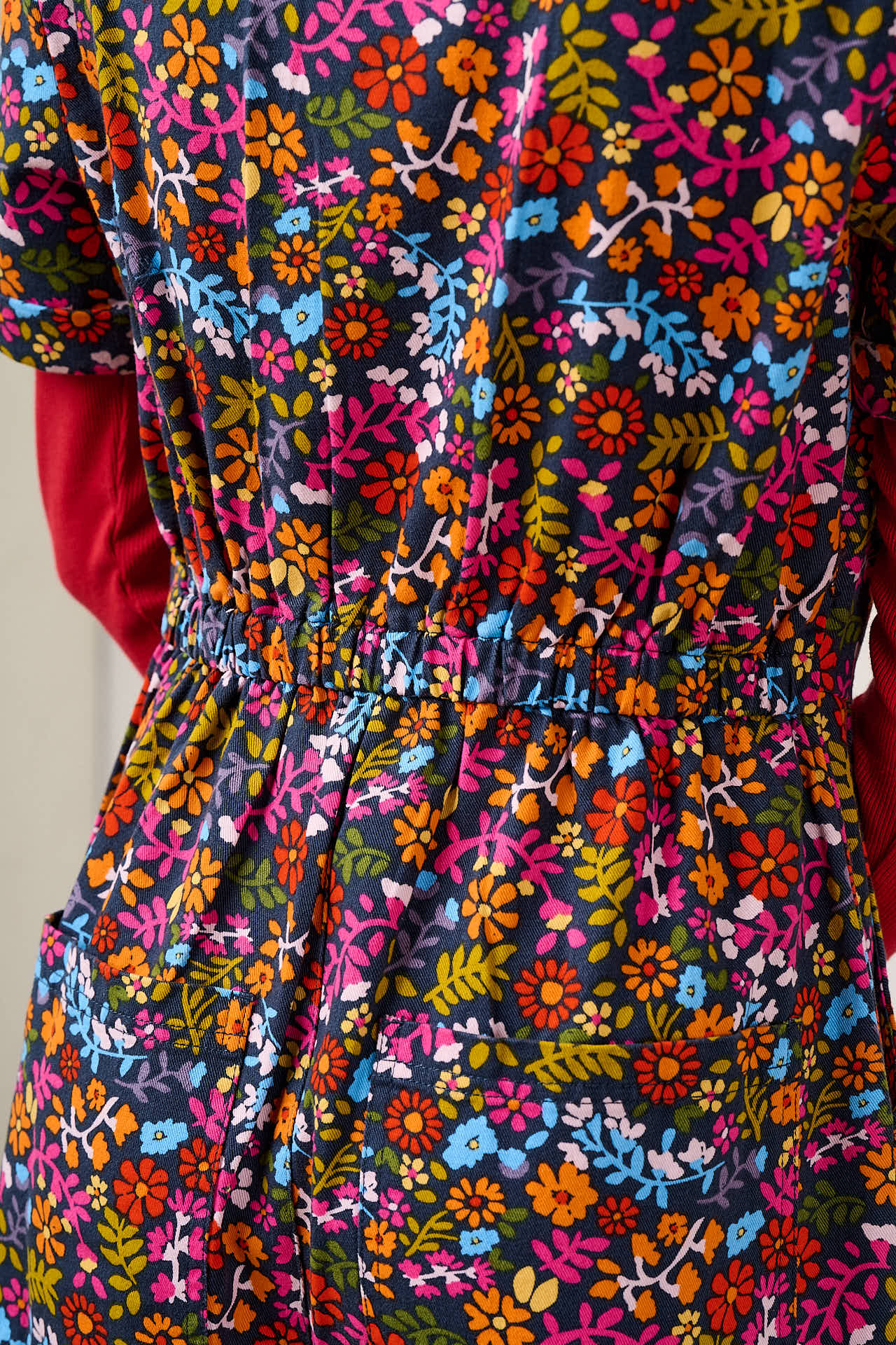Ragan - Cotton Jumpsuit in Retro Picnic Floral