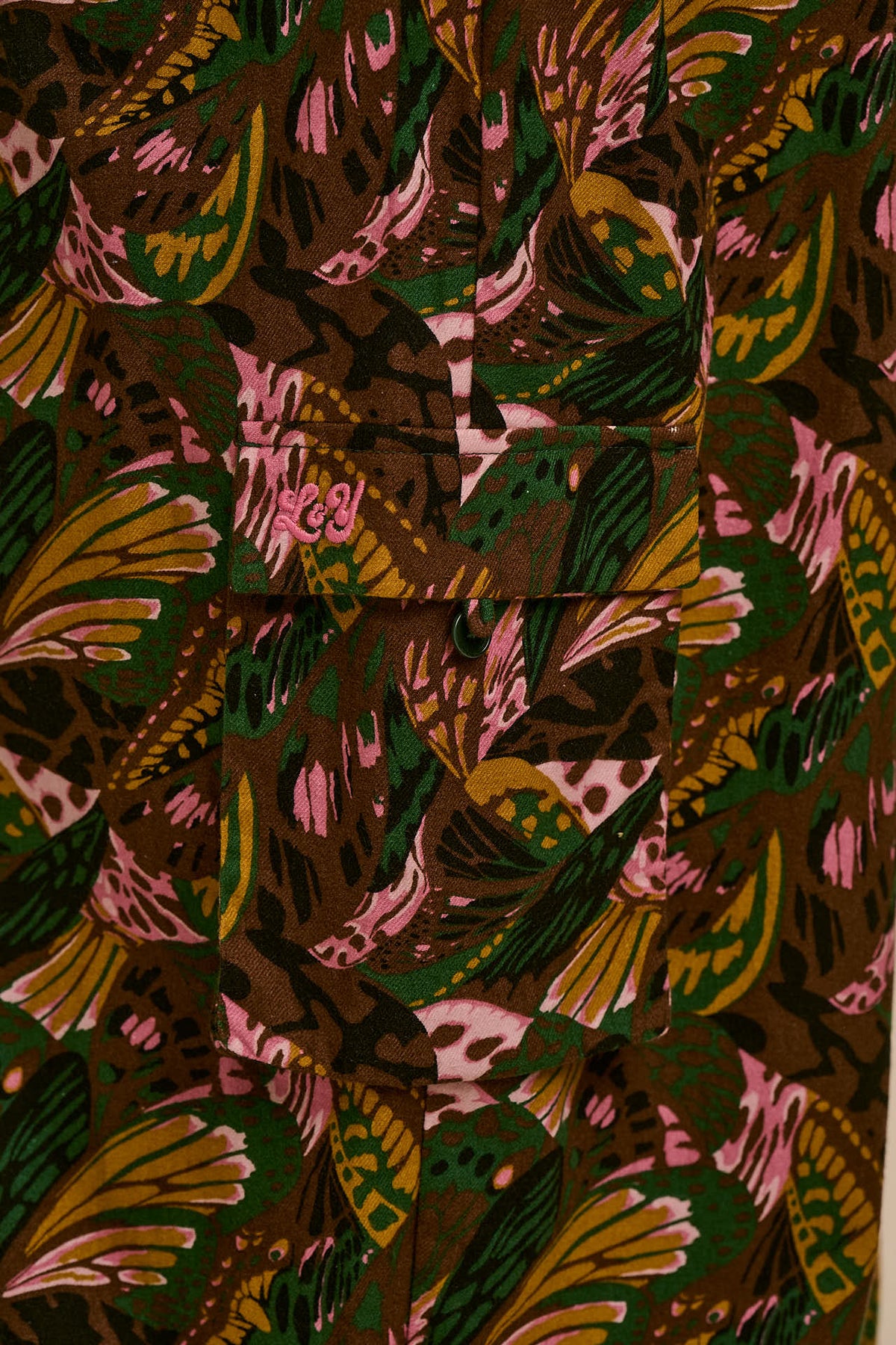 Rumi -  Brushed Cotton Ballon Trousers in Botanist Butterfly