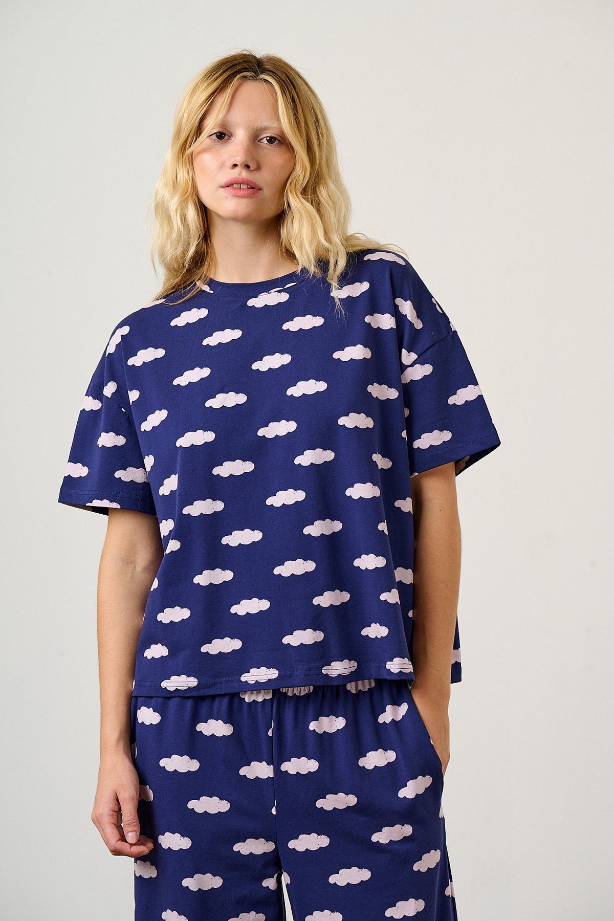 Sabrina Pyjamas - Organic Cotton in Clouds Print