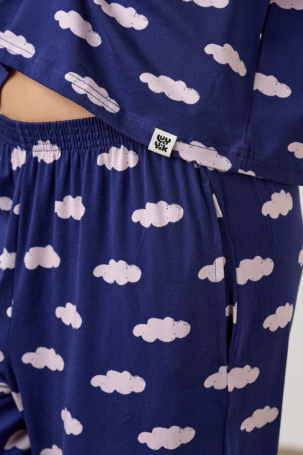 Sabrina Pyjamas - Organic Cotton in Clouds Print