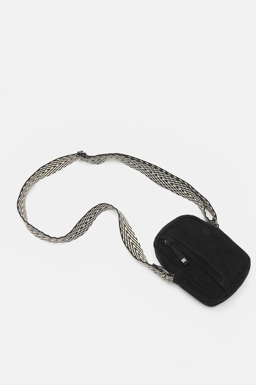 Brady - Crossbody Corduroy Bag in Black