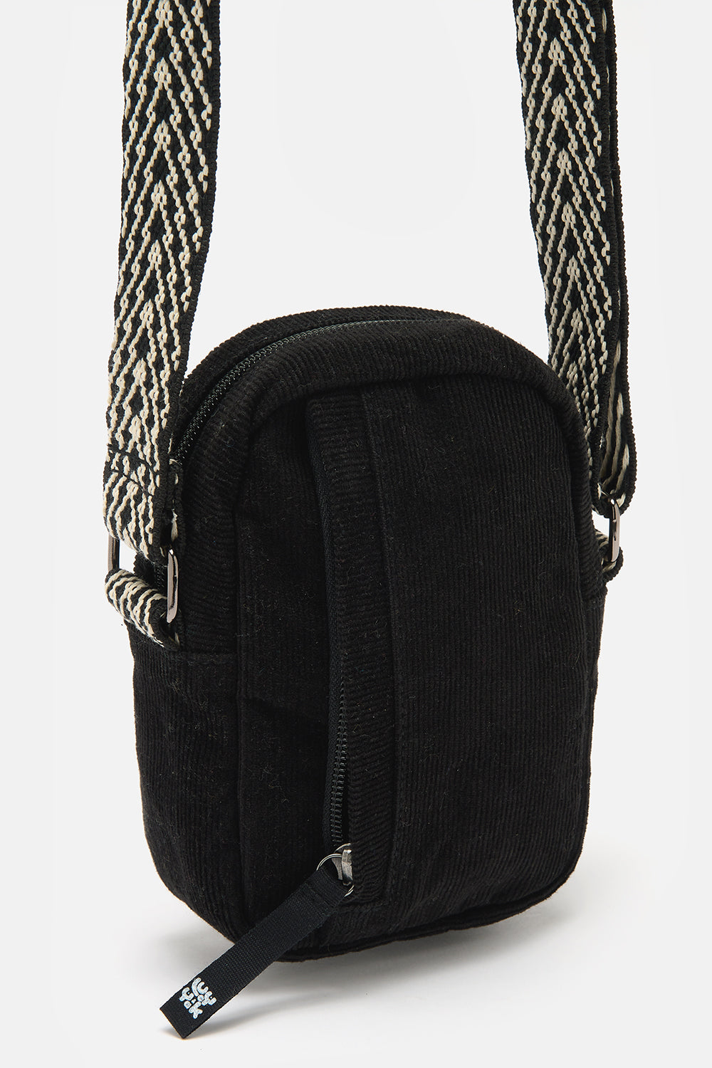Brady - Crossbody Corduroy Bag in Black