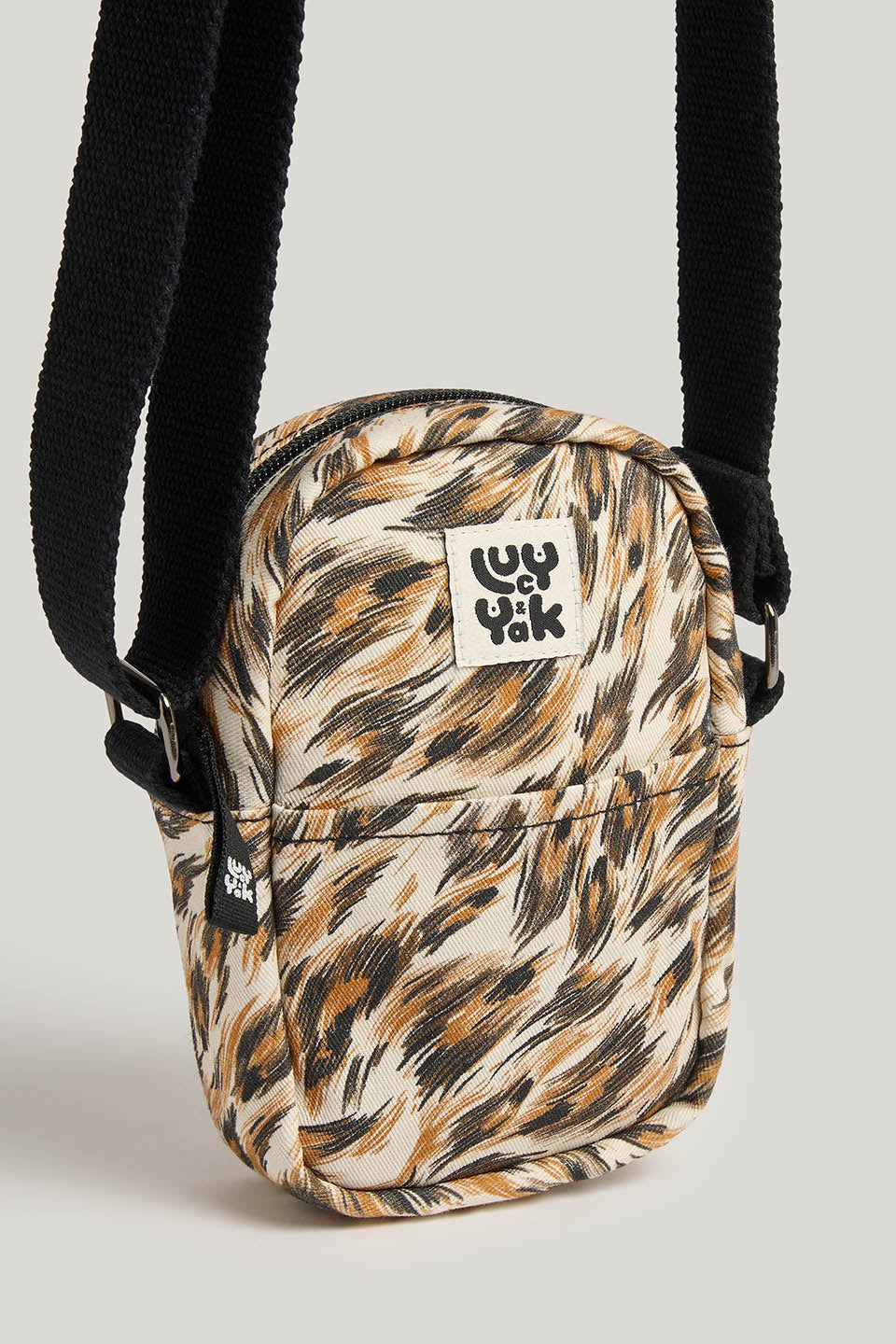 Brady - Cotton Crossbody Bag in Leo Swirl