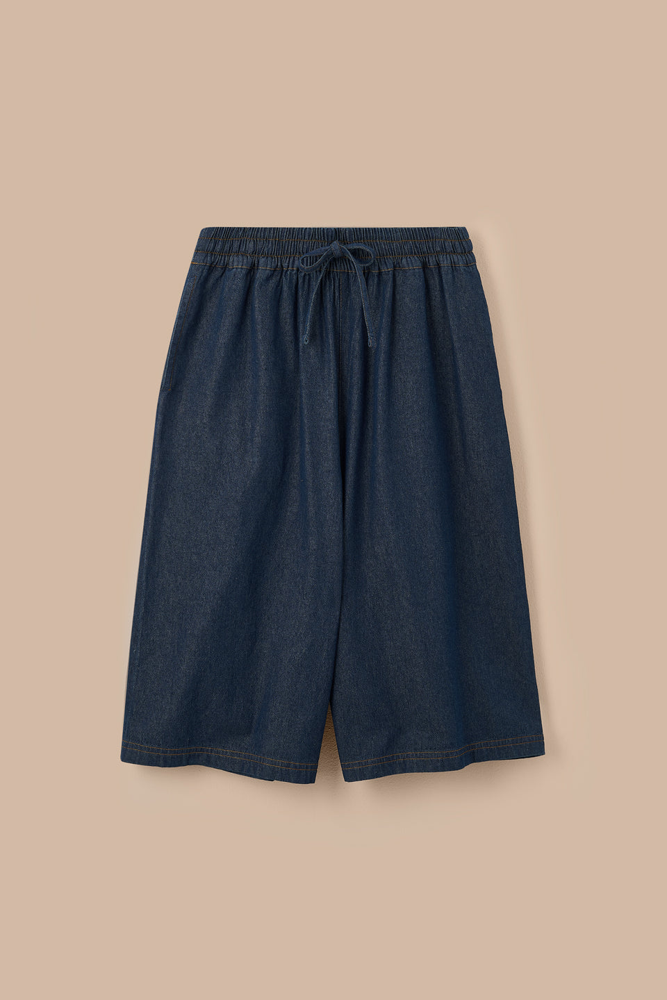 Carlos - Cotton Jorts in Indigo Blue