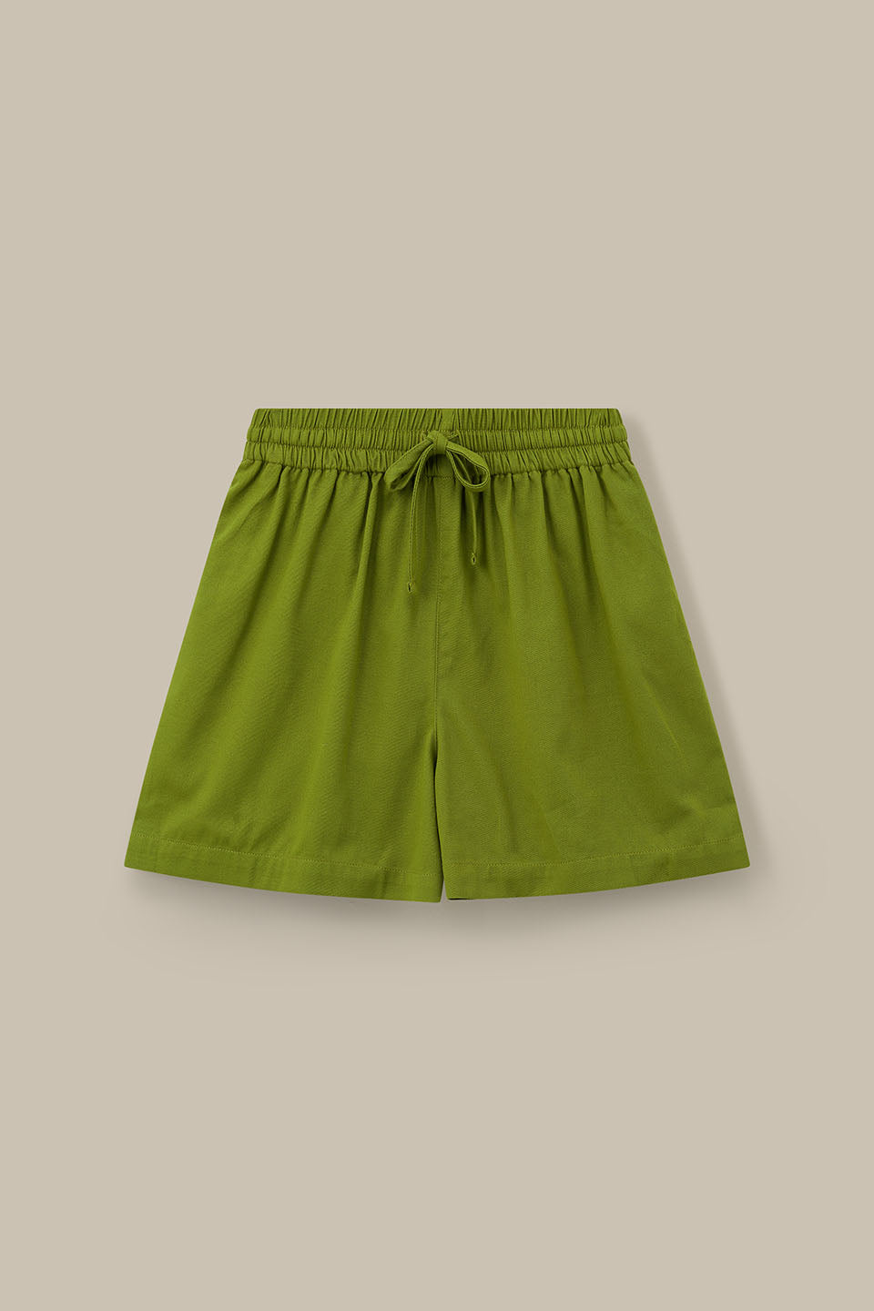 Charlie  - Cotton Shorts in Cypress Green