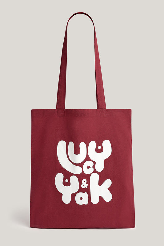 Tote Bag - Organic Cotton in Burgundy