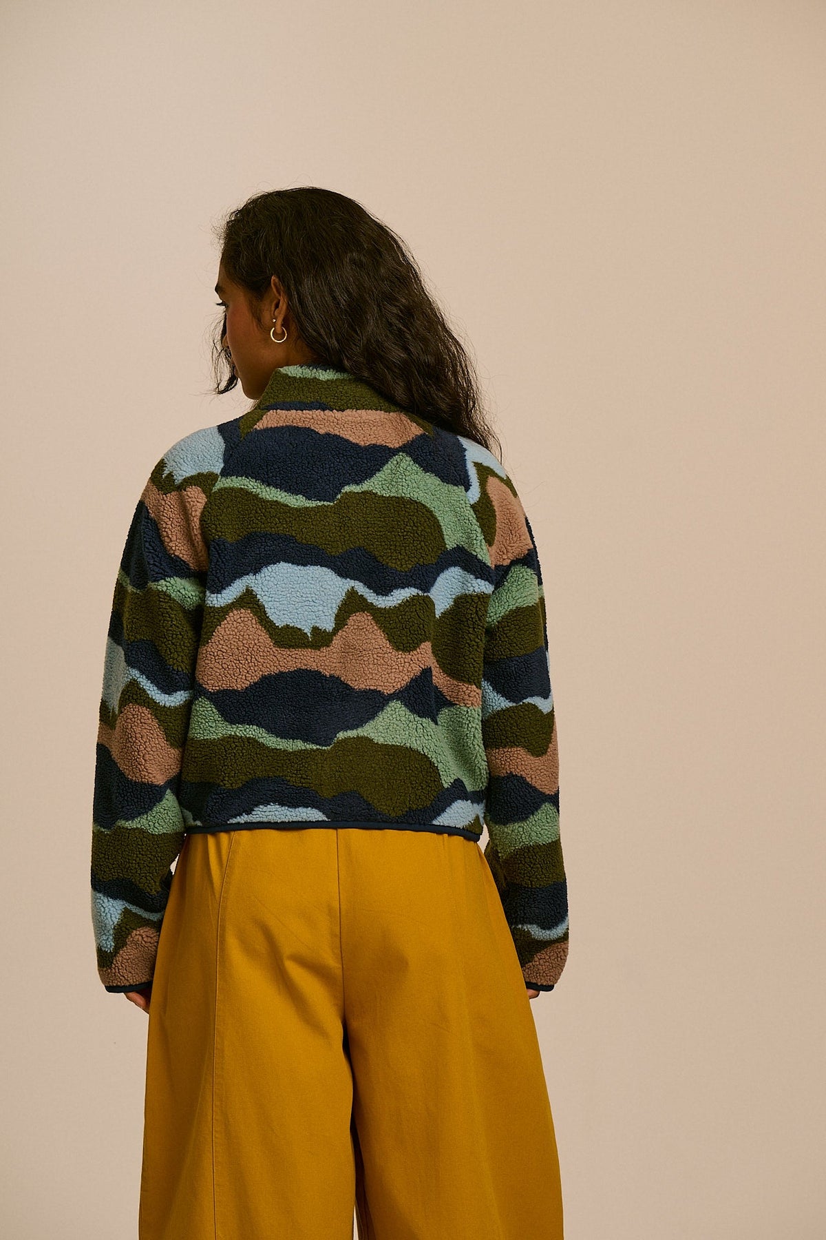 Finley Borg Fleece Jacket - Recycled Polyester in Rolling Hills